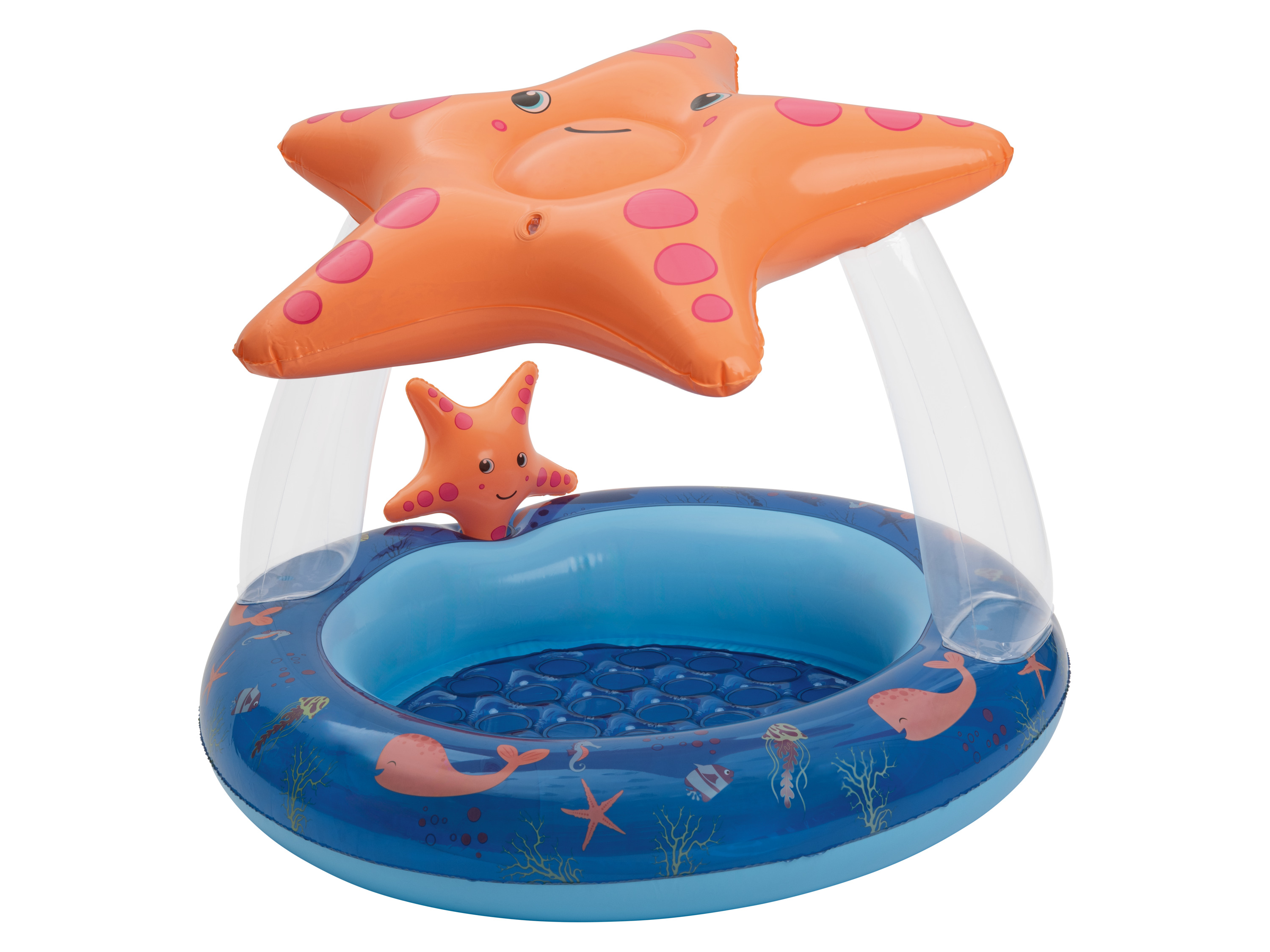 PLAYTIVE Kleinkinder Planschbecken mit Dach (Seestern)