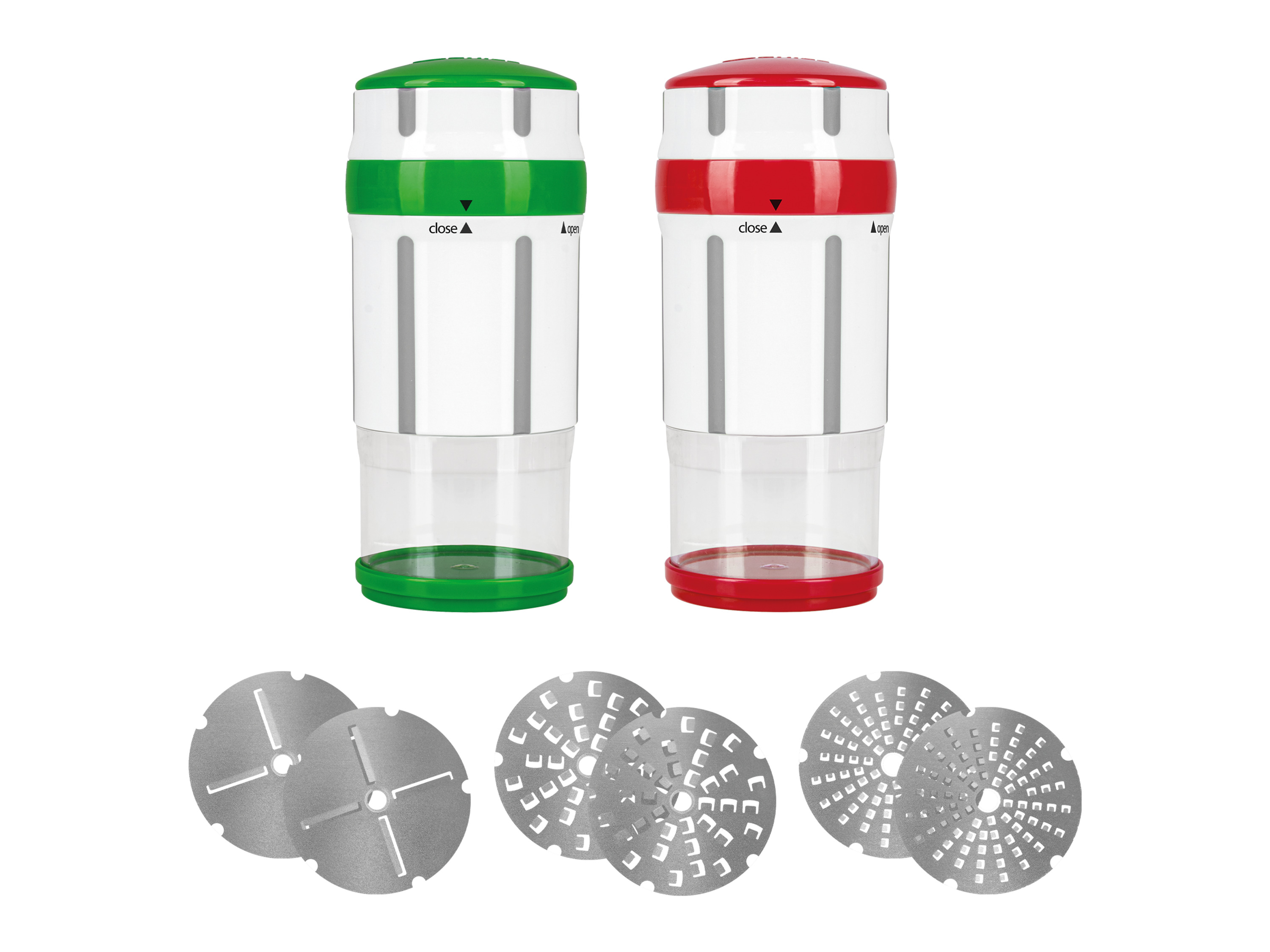 Genius Nicer Dicer Gewürzmühle/Käseschneider »Maestro«, 12-teilig