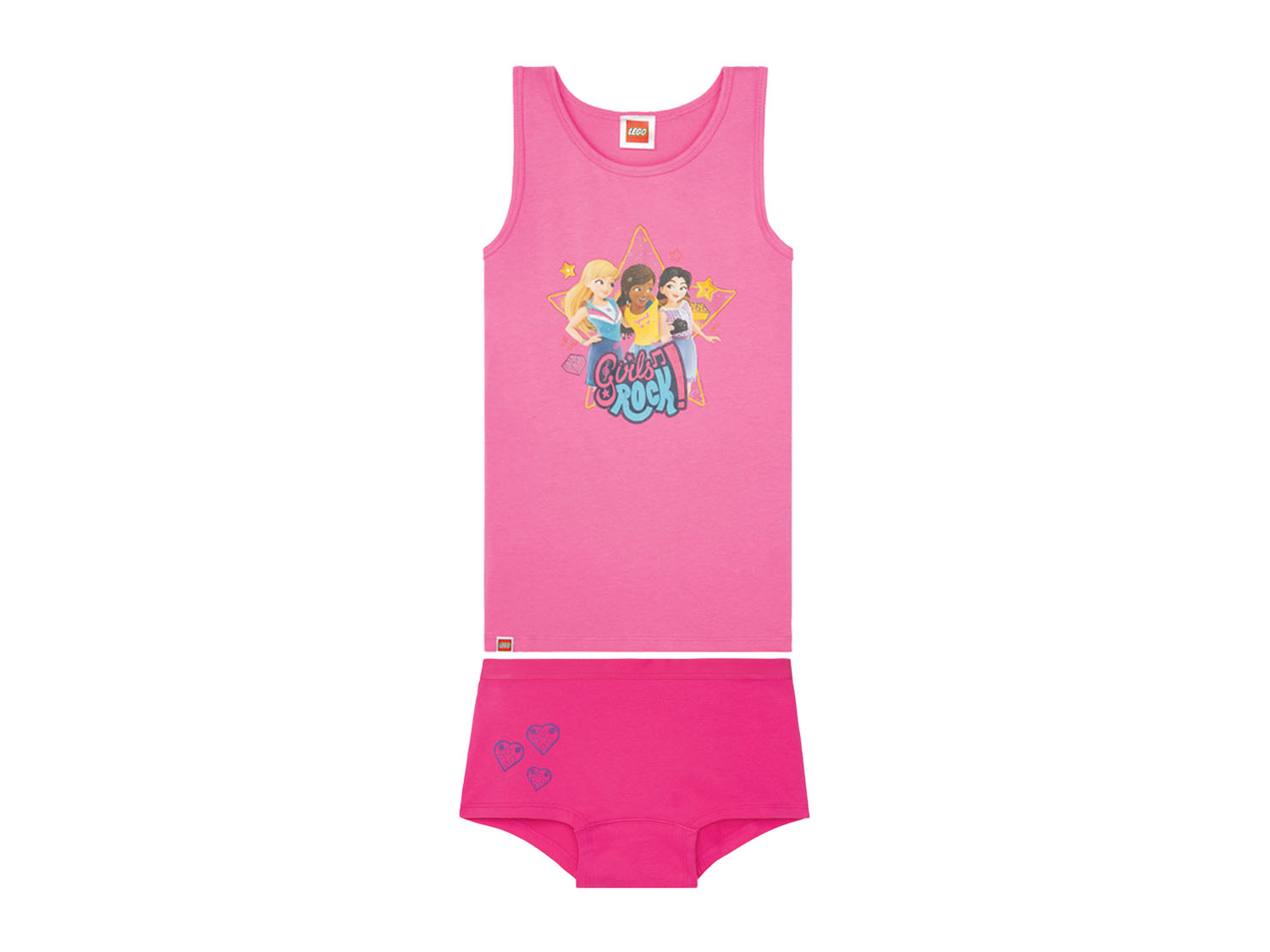 LEGO Kinder Unterwäsche Set (110/116, Friends rosa/pink)