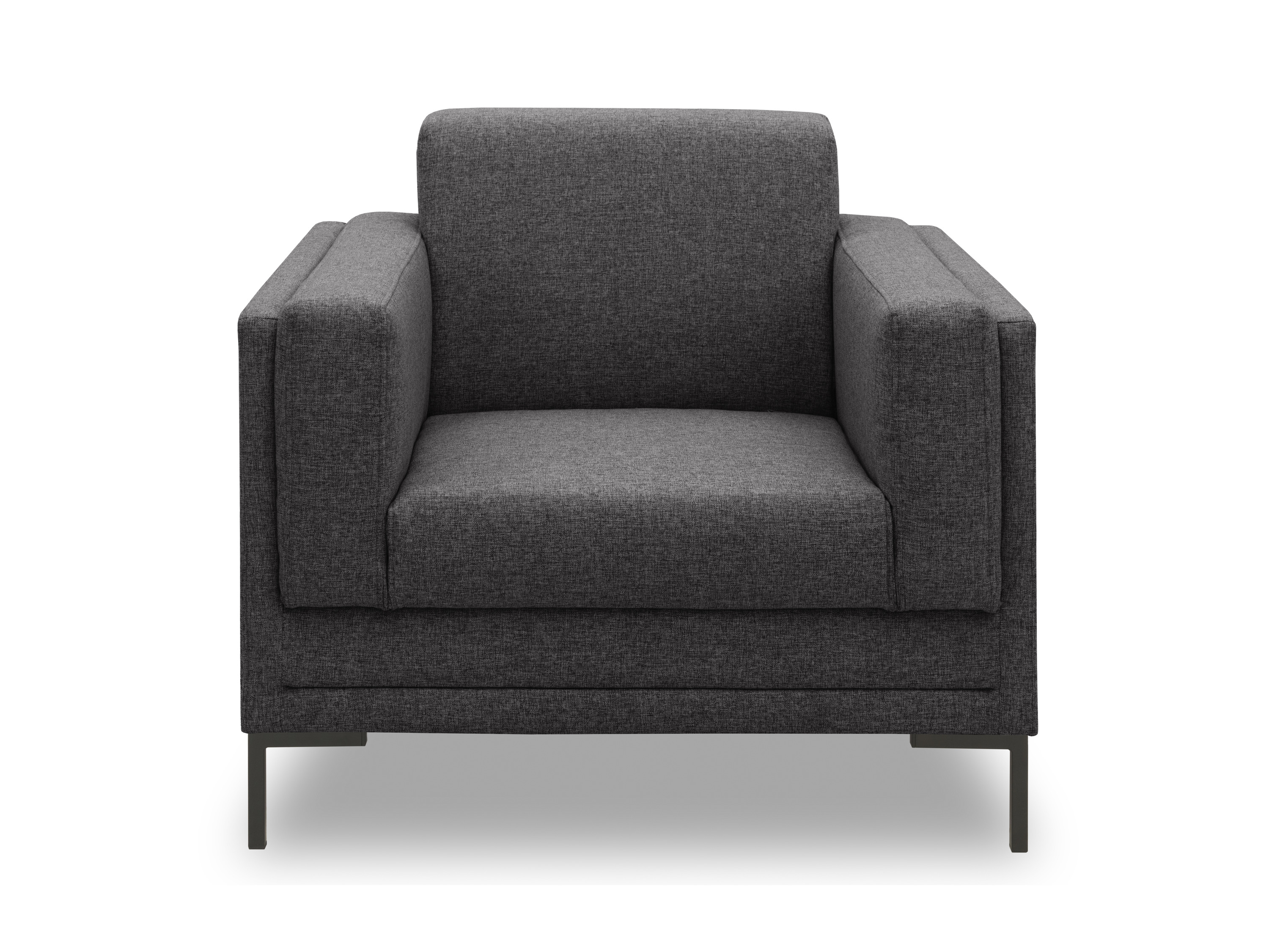 LOOKS by Wolfgang Joop Hocker / Sessel / Sitzer / Sofa »Looks VII«, mit eleganten Metallfüßen (Sessel, anthrazit)''