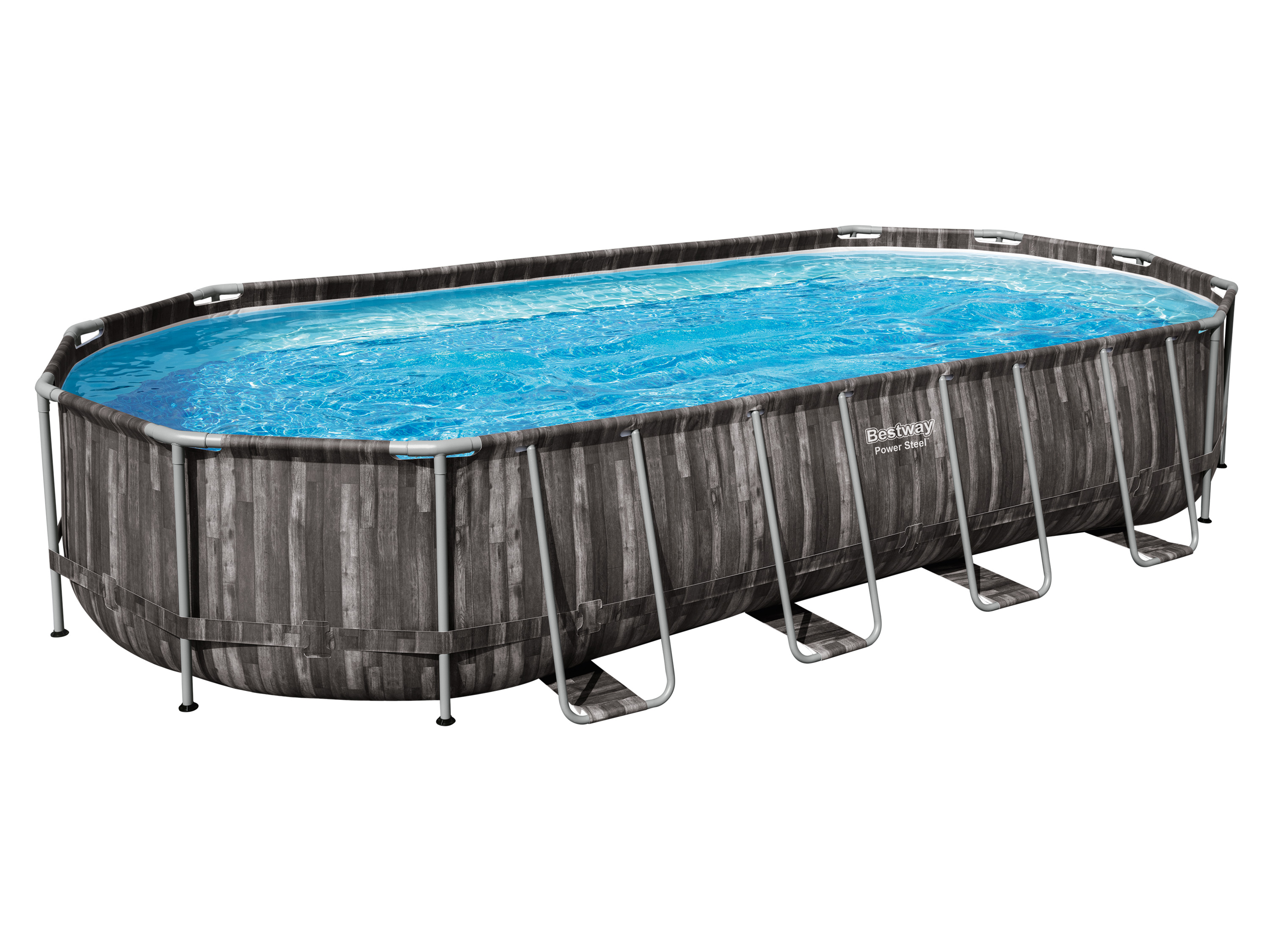 Bestway Power Steel™ Frame Pool Komplett-Set mit Filterpumpe, ca. L 732 x B 366 x H 122 cm''