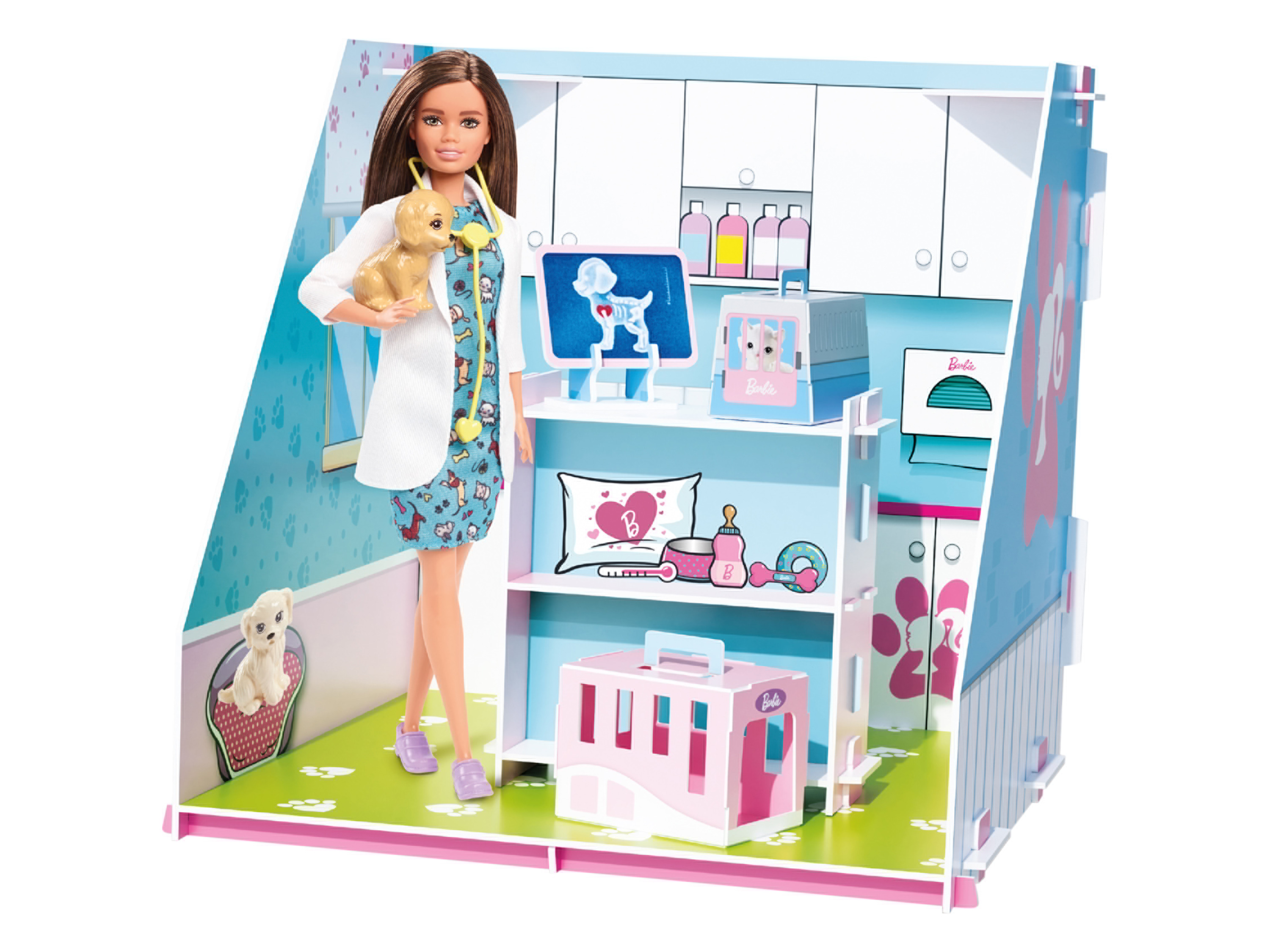 Barbie Creative Maker Kitz Pop-Up Boutique, Café, Vets (Pet Vets)''