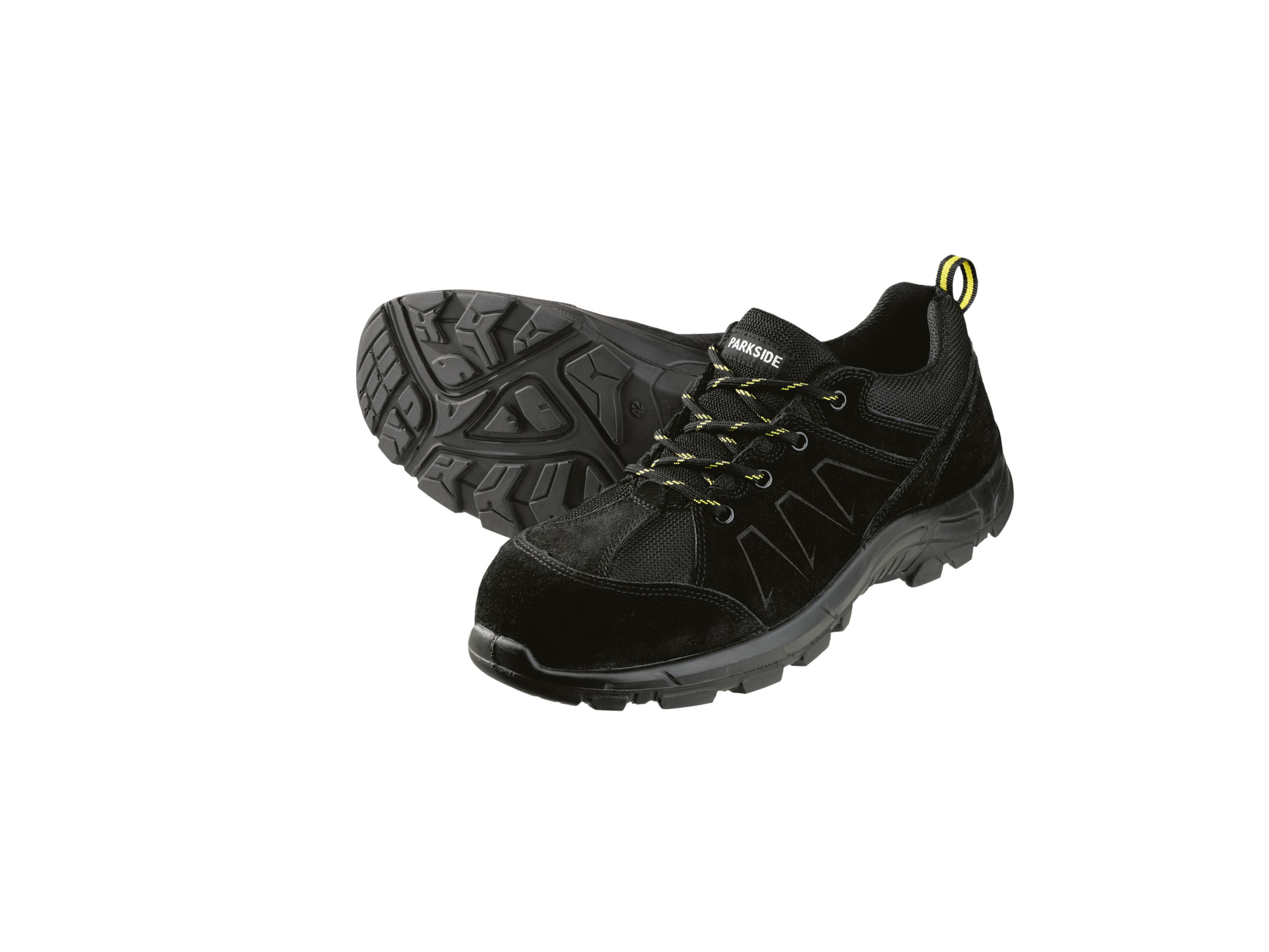 PARKSIDE® Herren Sicherheitsschuhe / Sicherheitsstiefel, S3 (niedriger Schnitt, Schwarz, 44)