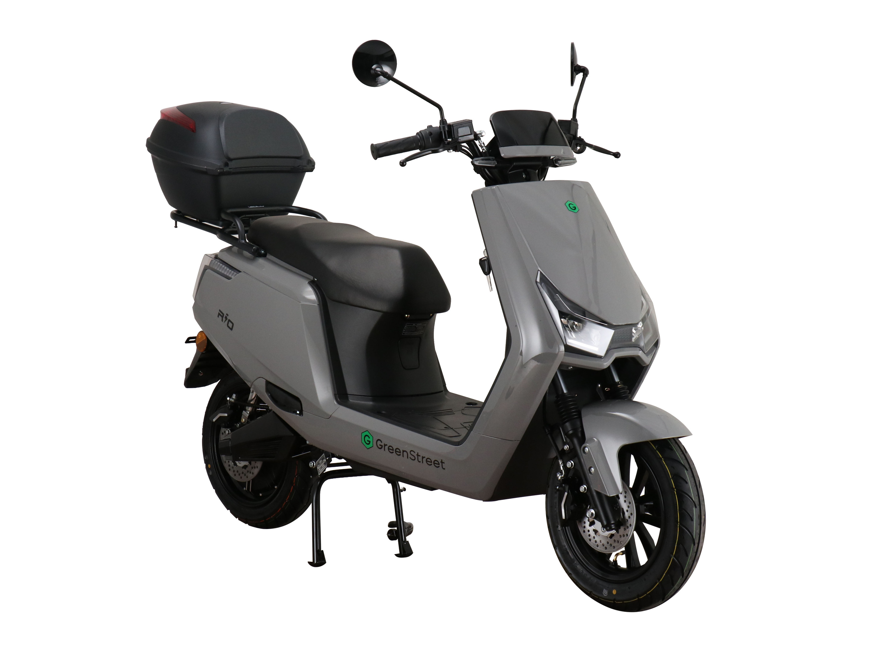 GREENSTREET Elektroroller Rio 2000W inkl. Topcase (Grau, 45 km/h)''