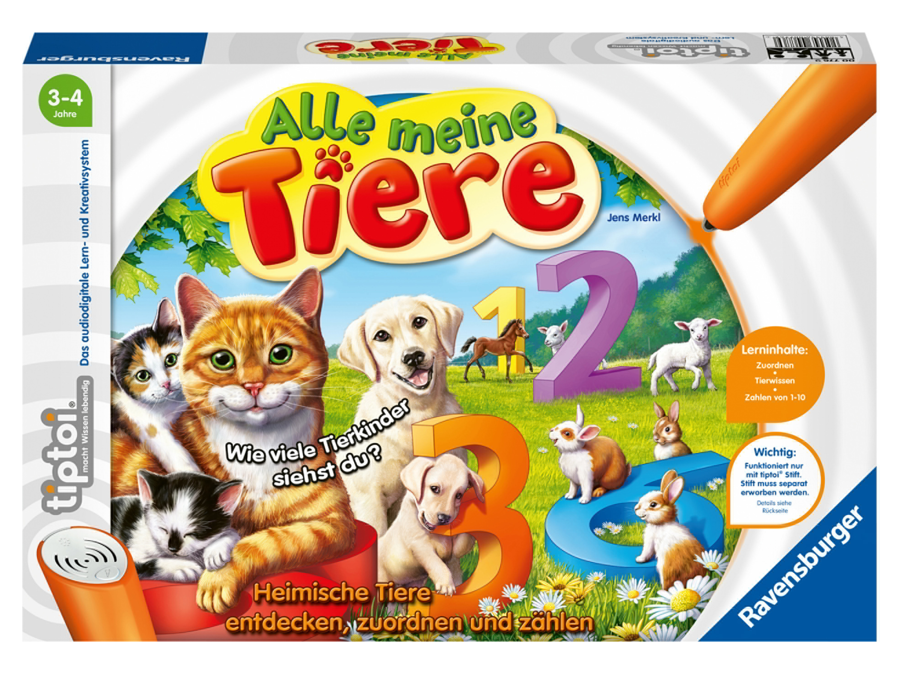 RAVENSBURGER tiptoi Spiele (776 Alle meine Tiere)