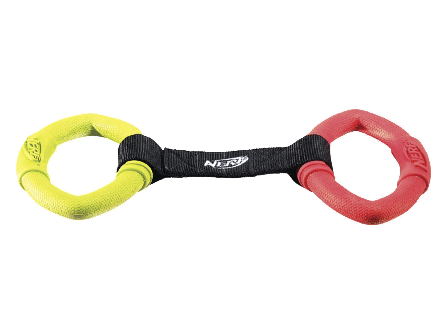 Nerf Dog Hundespielzeug (2 Ringspielzeug rot/grün)