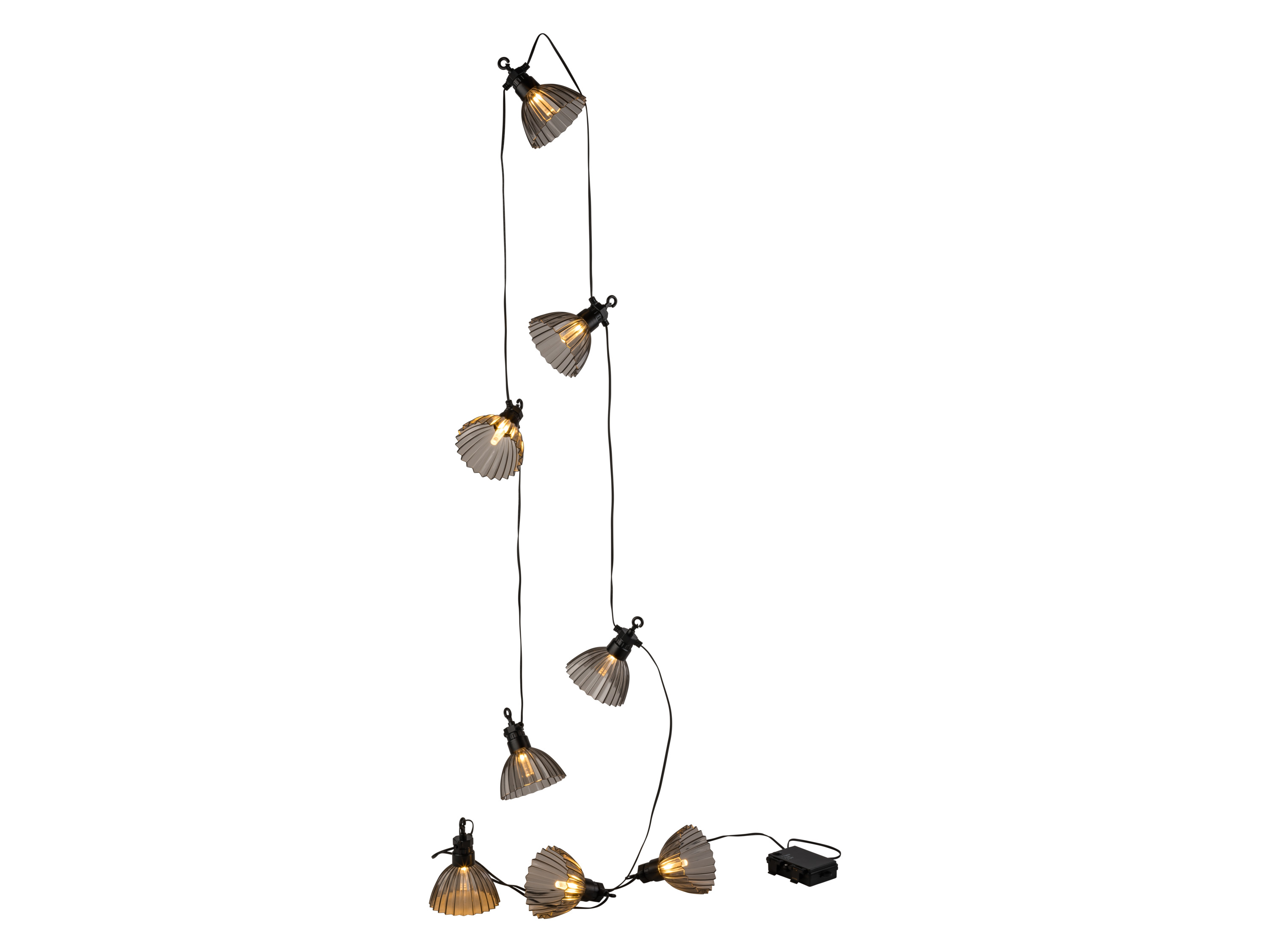 LIVARNO home LED-Lichterkette mit Lampenschirm Indoor/Outdoor (schwarzer)''