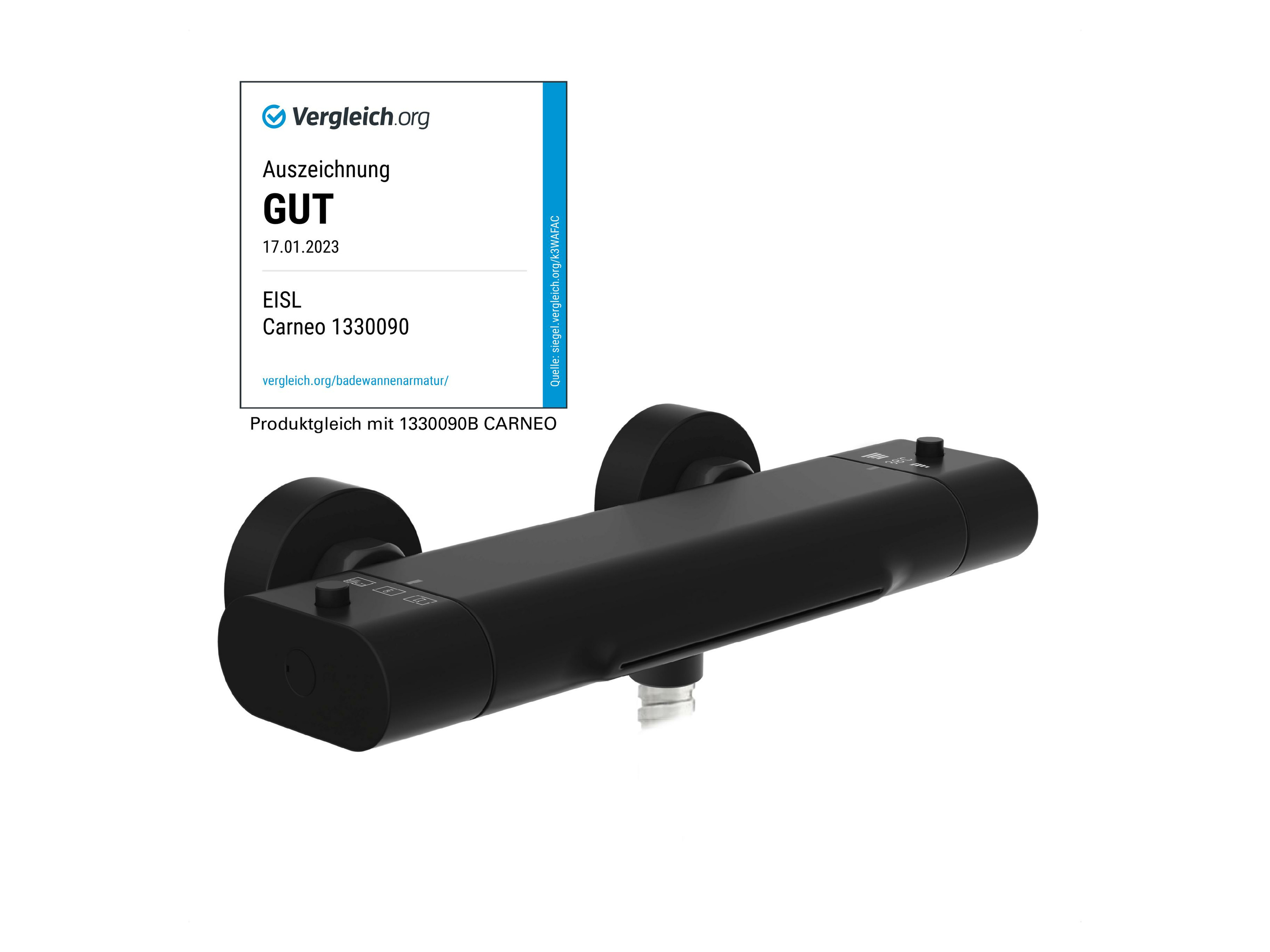 Eisl CARNEO Armatur, Badewannenarmatur (Wannenarmatur schwarz)