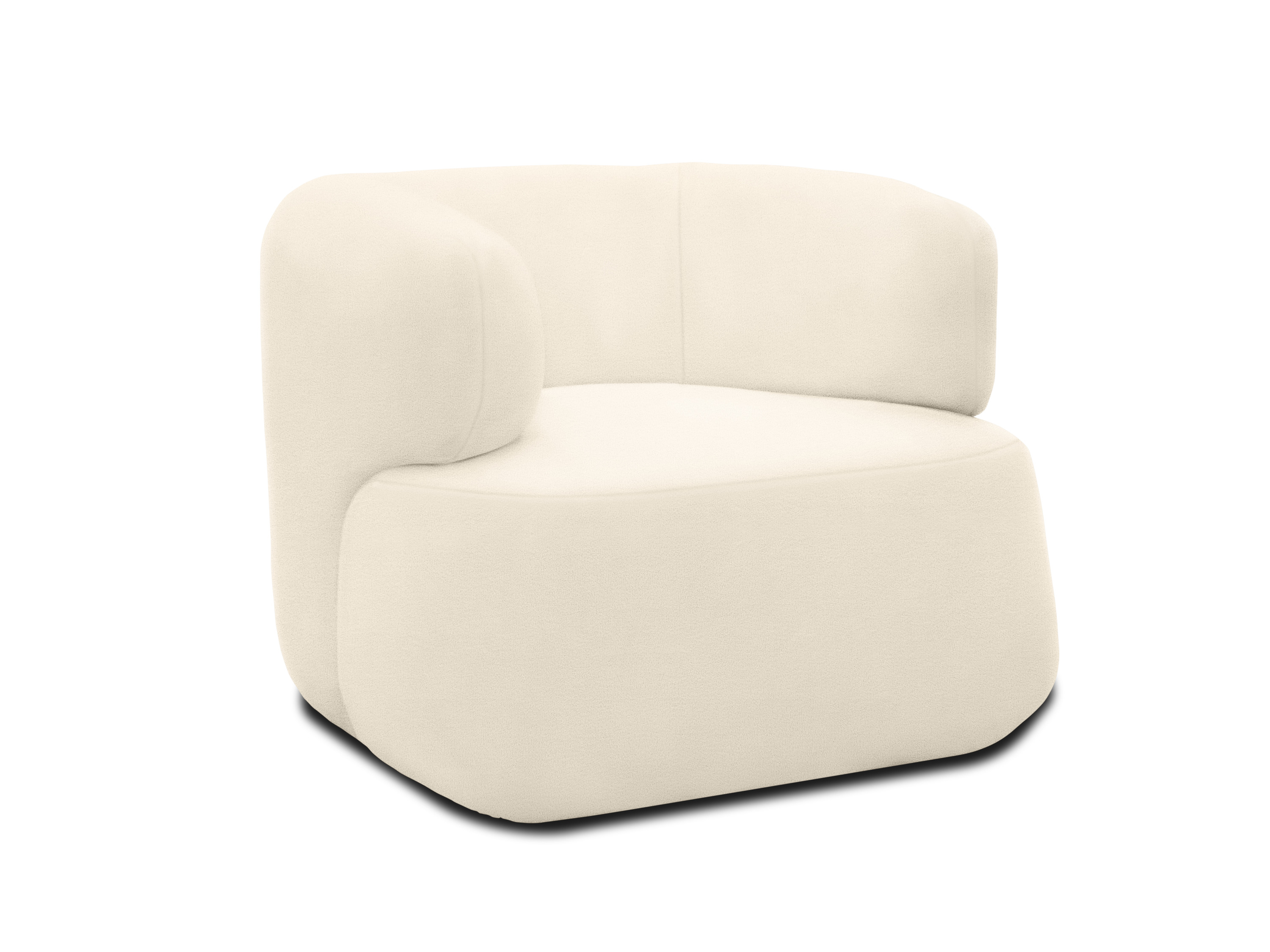 Domo 2-Sitzer Sofa  / Sessel »Calais«, im modernen Design (Sessel,  90 x 86 cm, Creme)