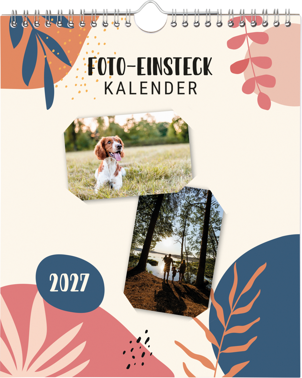 CRELANDO® Foto-Einsteckkalender / Foto- und Bastelkalender / Bastelkalender / Foto-Familienplaner / Foto-Einsteck Tischkalender (Foto-Einsteck-Familienplaner)