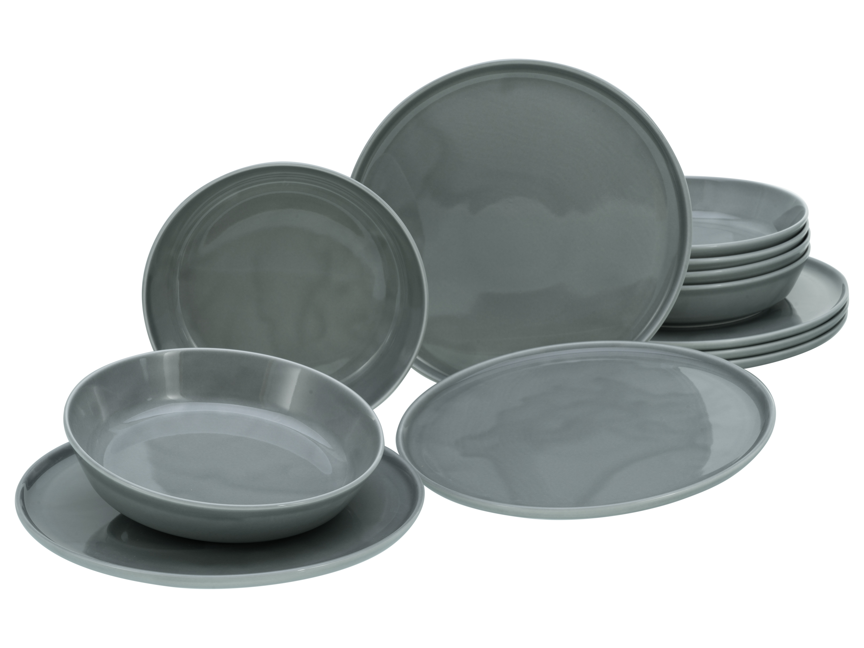 Creatable Geschirrset »Chef Collection« (12-teiliges Tafelservice, Grau)