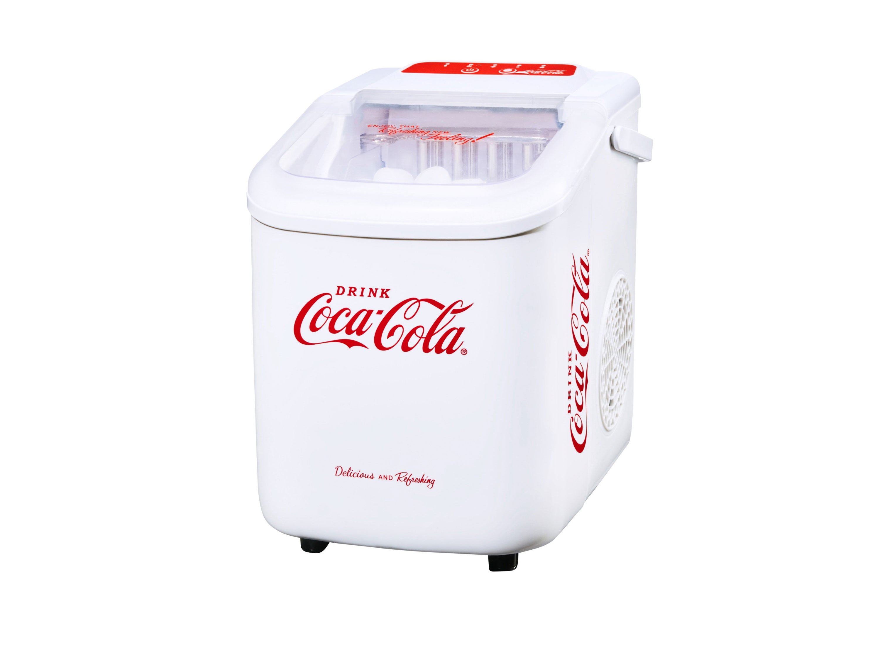 COCA COLA Eiswürfelmaker mit Tragegriff (Weiß)