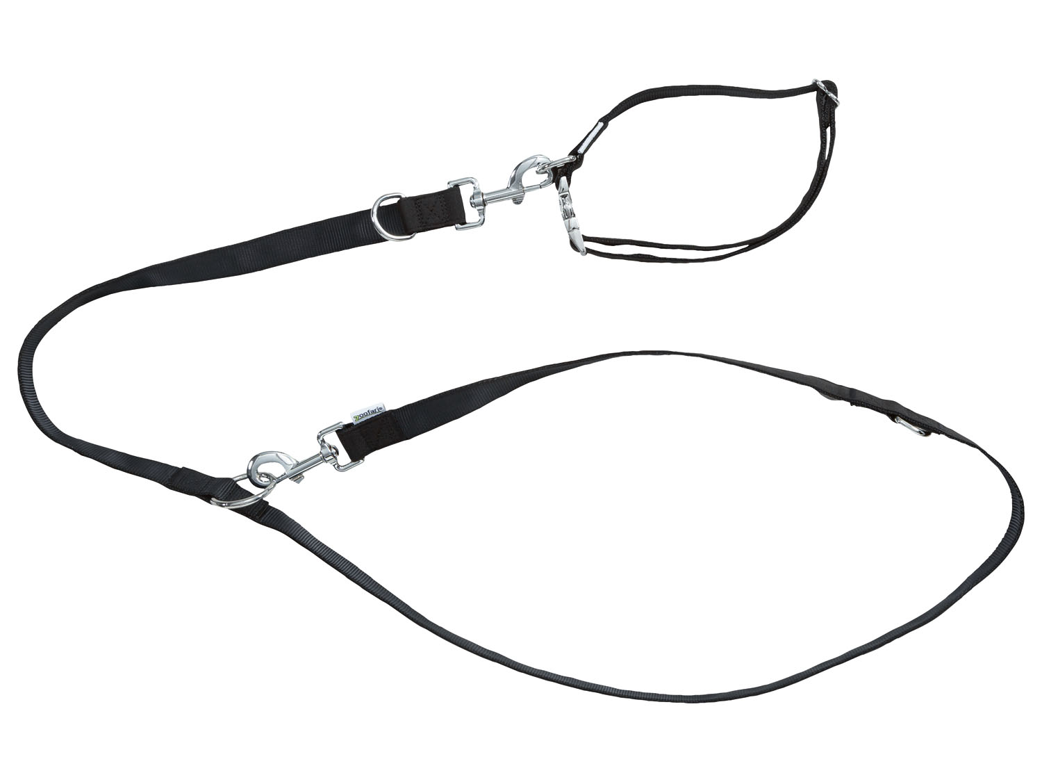 zoofari® Hundehalsband und Hundeleine (Schwarz, S)