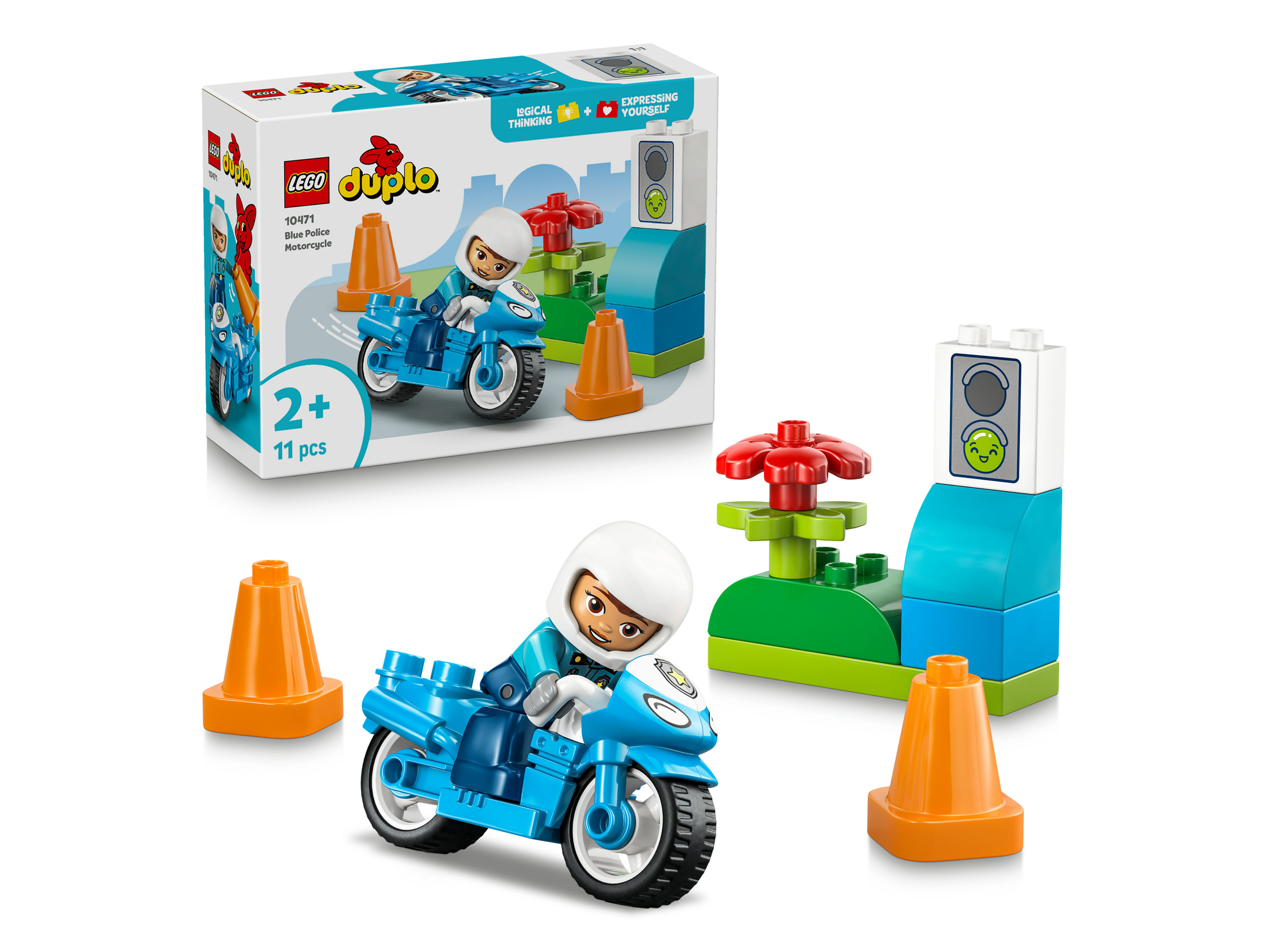 LEGO® DUPLO® 10471 Blaues Polizeimotorrad