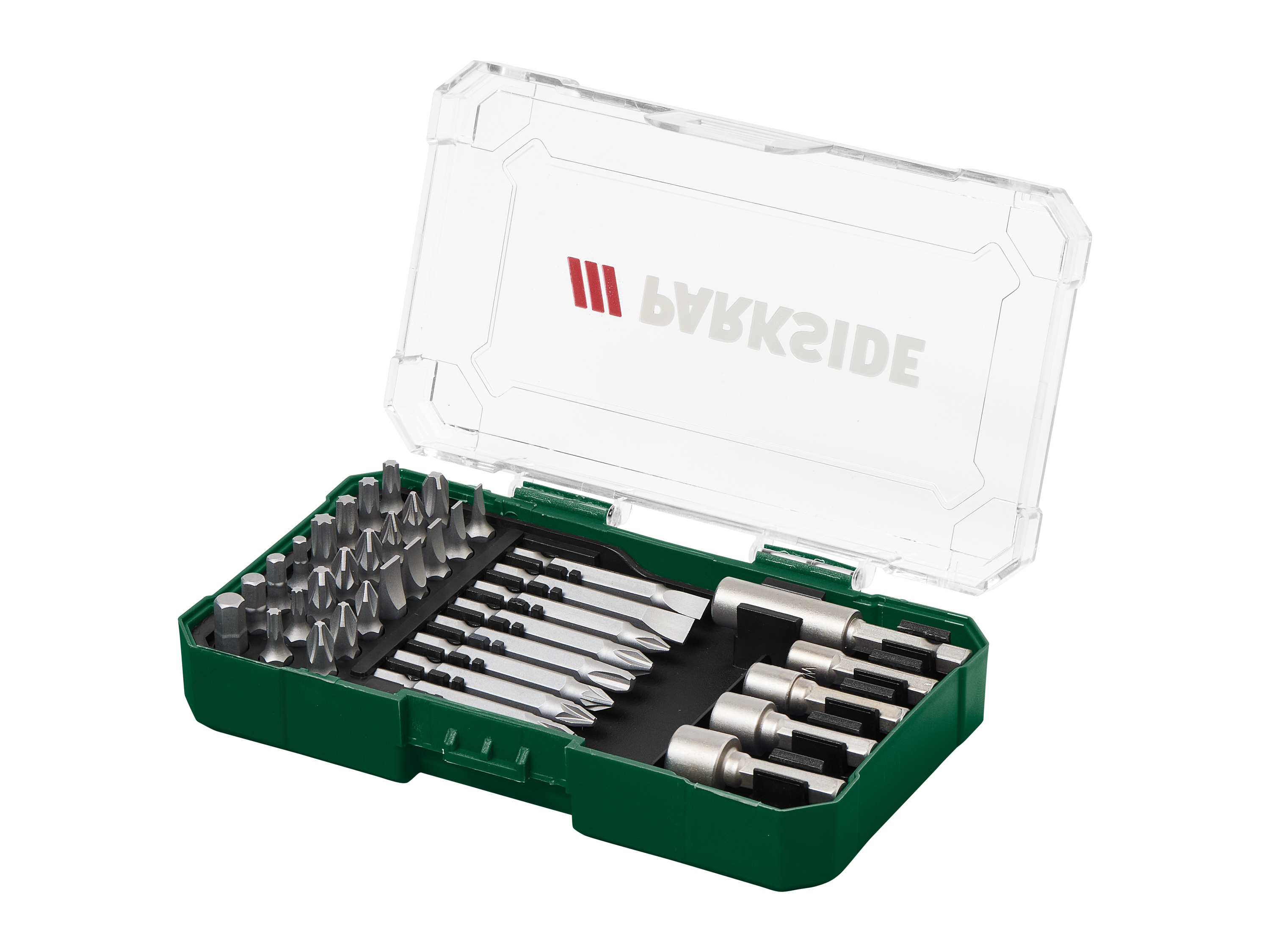 PARKSIDE® HSS-Spiralbohrer-Set / Steinbohrer-Set / Holzbohrer-Set / Bitschrauber-Set »PBB 4 C2« (Bitschrauber Set 37tlg.)