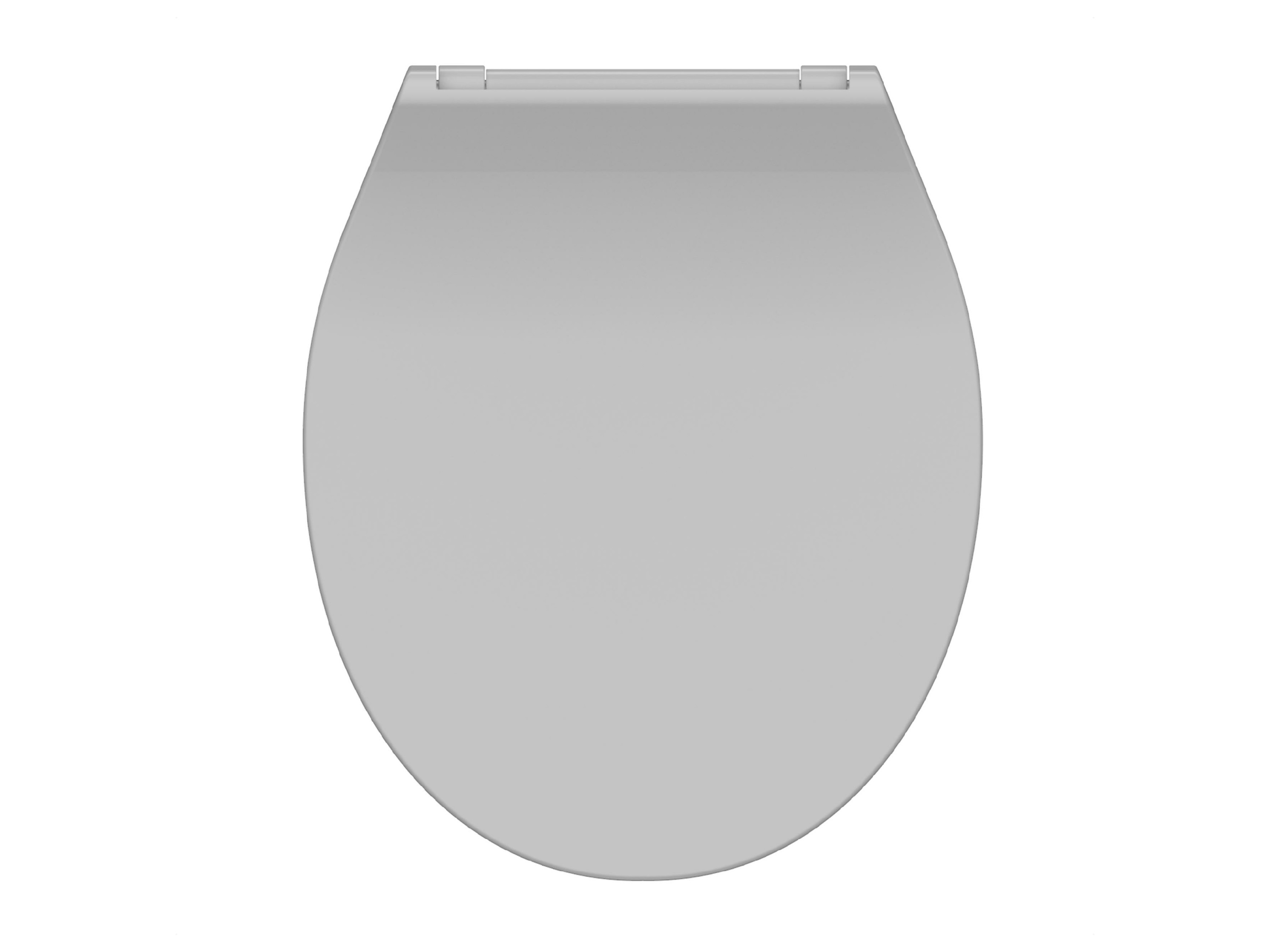 SCHÜTTE Toilettensitz SLIM mit Absenkautomatik und Schnellverschluss für die einfache Reinigung (Grau)