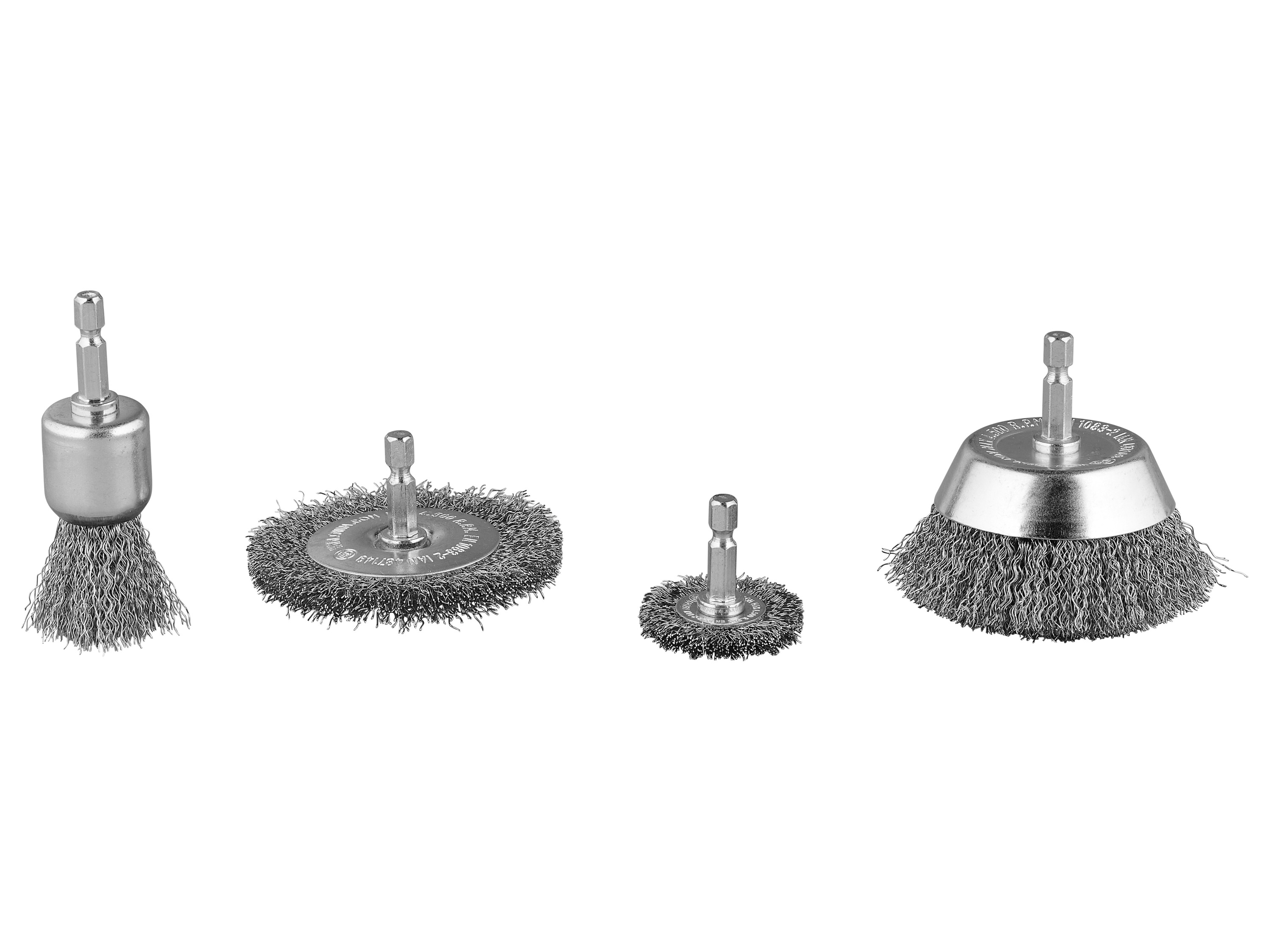 PARKSIDE® Drahtbürsten-Set / Polier-Set / Nylonbürsten-Set / Bohrmaschinenpumpe (Drahtbürsten Set PDRBS 4 A1)''