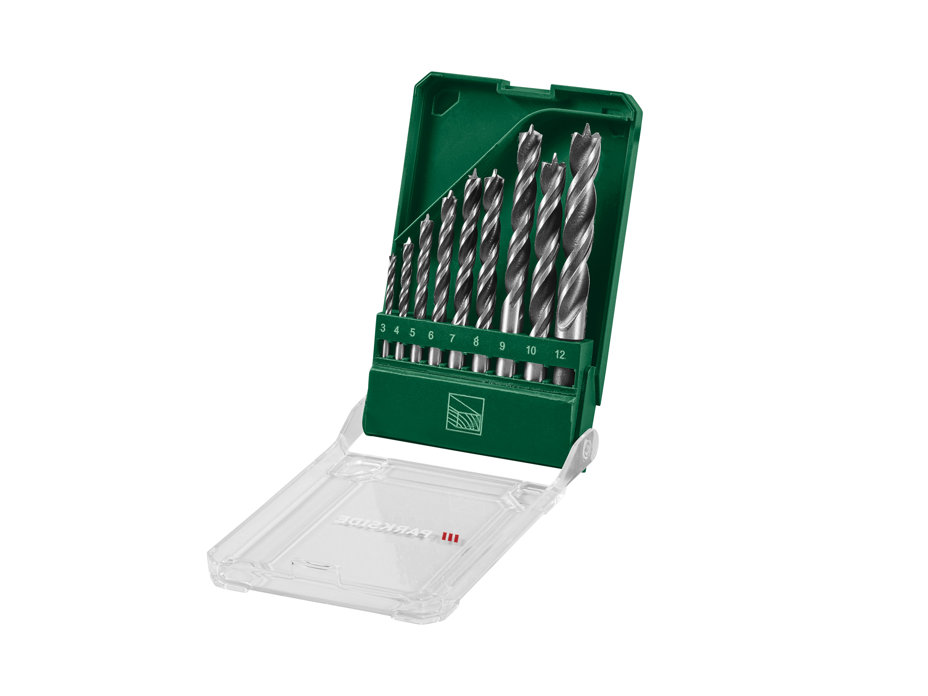PARKSIDE® HSS-Multifunktionsbohrer-Set / Steinbohrer-Set / Holzbohrer-Set / SDS-Bohrer-Set (Holzbohrer-Set 9tlg.)''