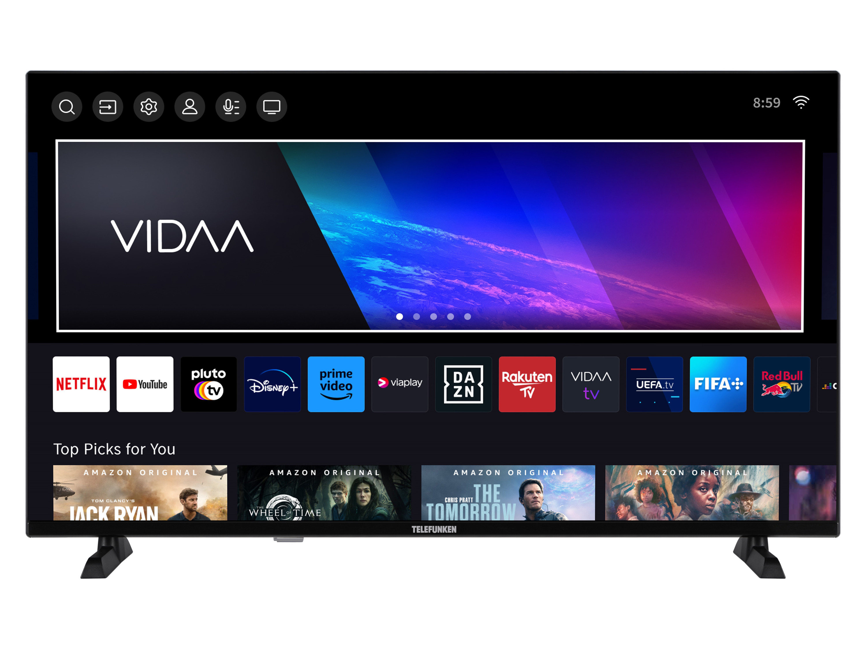 TELEFUNKEN Fernseher »QFVP750S QLED VIDAA« Smart TV (40 Zoll)