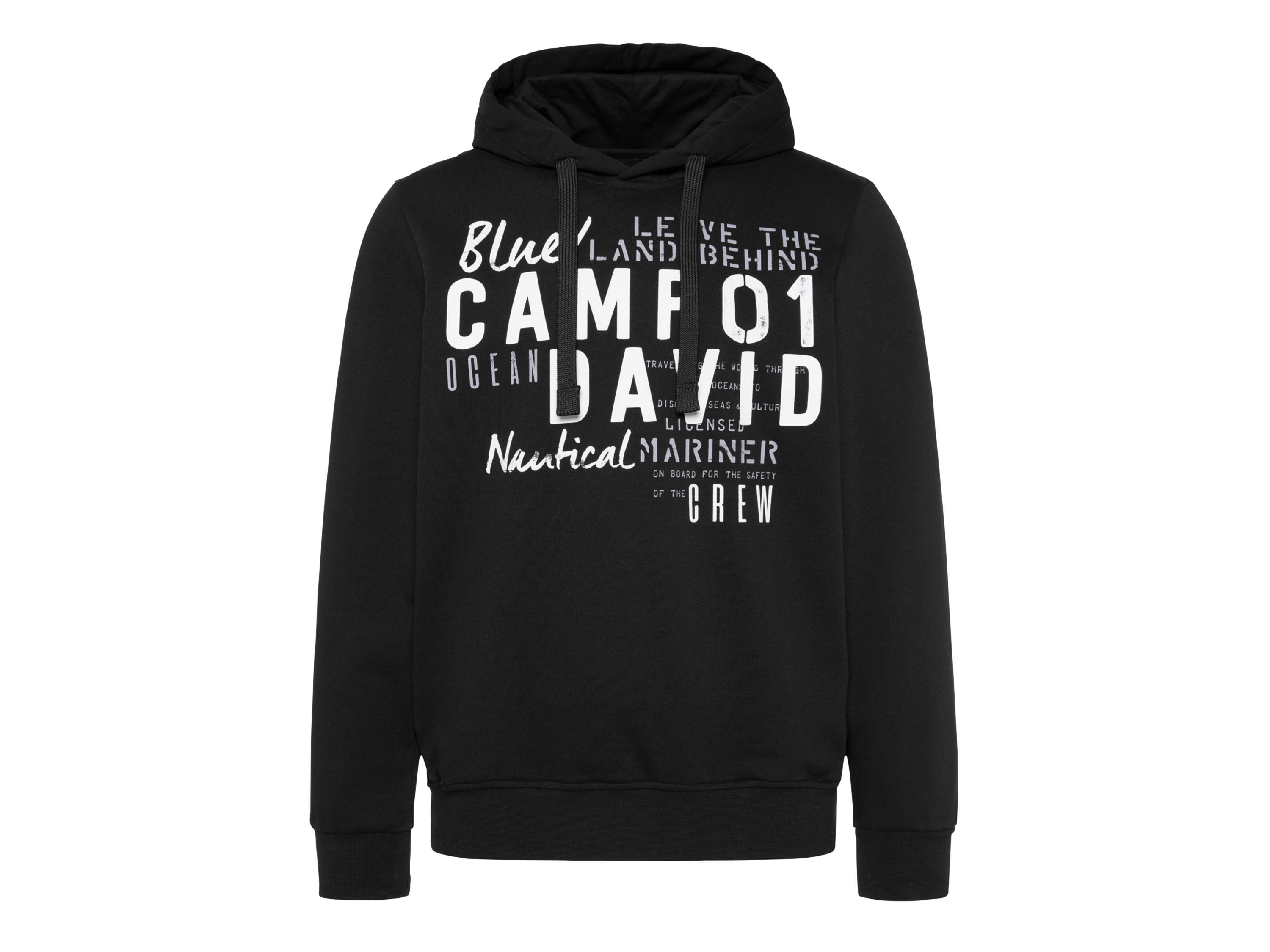 CAMP DAVID Herren Sweatshirt mit Kapuze (Schwarz, XXl)''