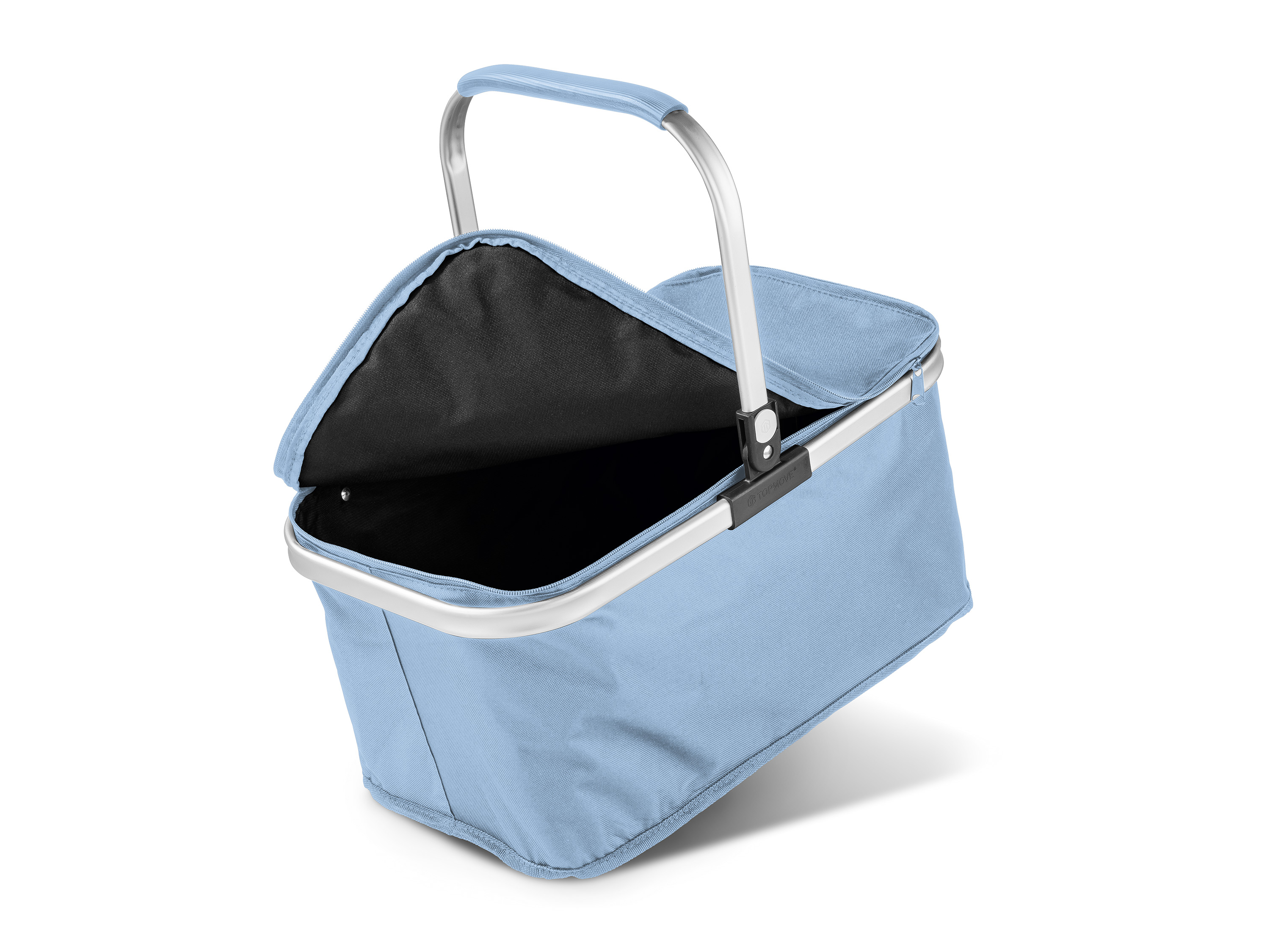 TOPMOVE® Einkaufskorb mit Alurahmen, faltbar KAT (Blau)''