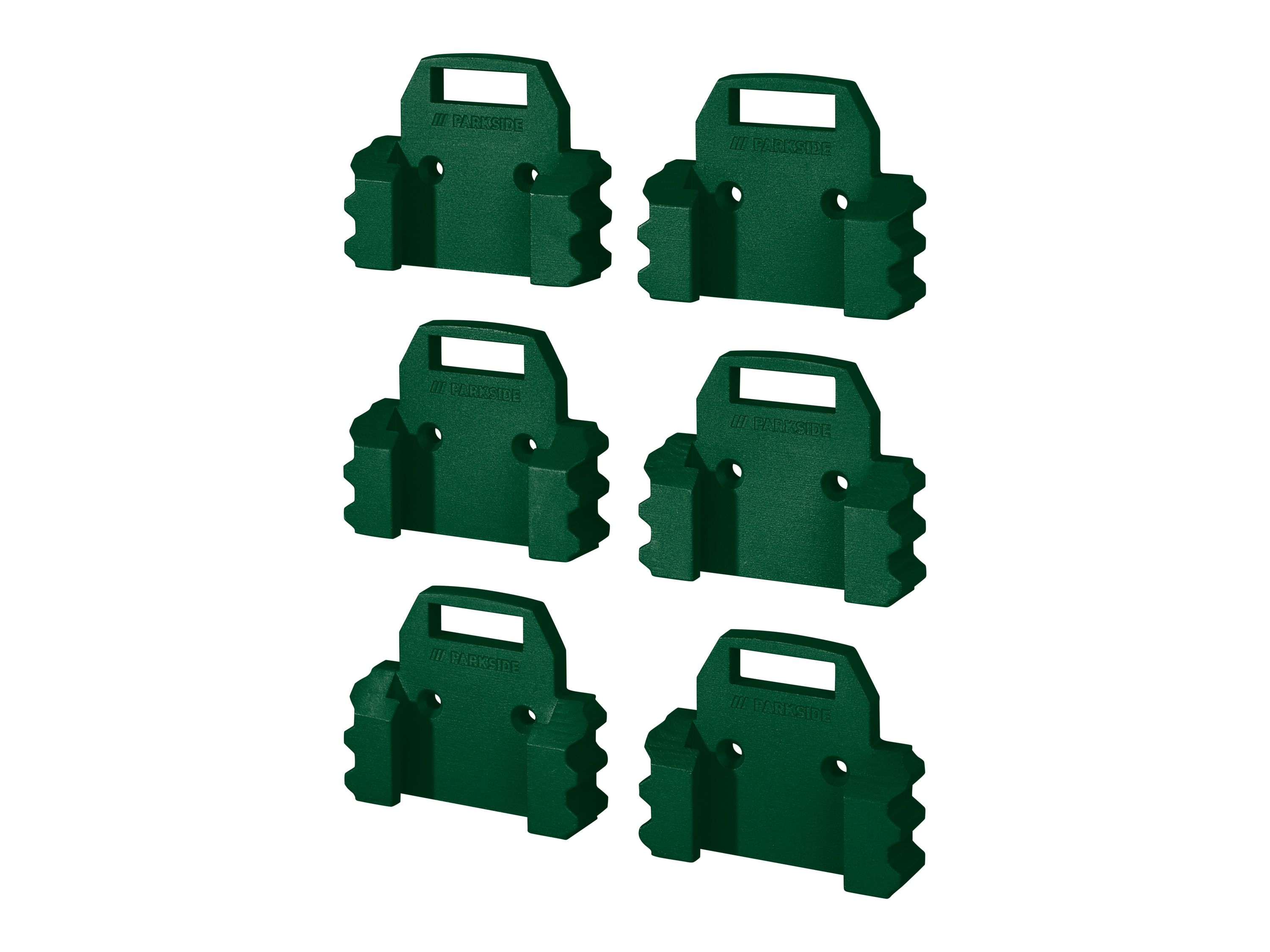 PARKSIDE® Wandhalter-Set für Akkus / Wandhalter für Akku-Schrauber (Einzelhalterung 6tlg.)