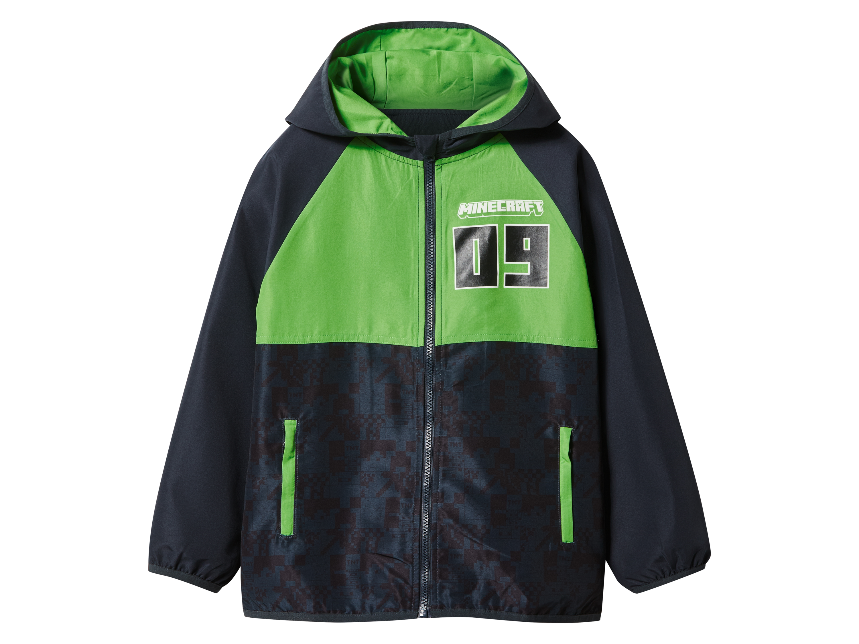 Minecraft Kleinkinder Kinder Windbreaker (grün/navy, 110/116)''