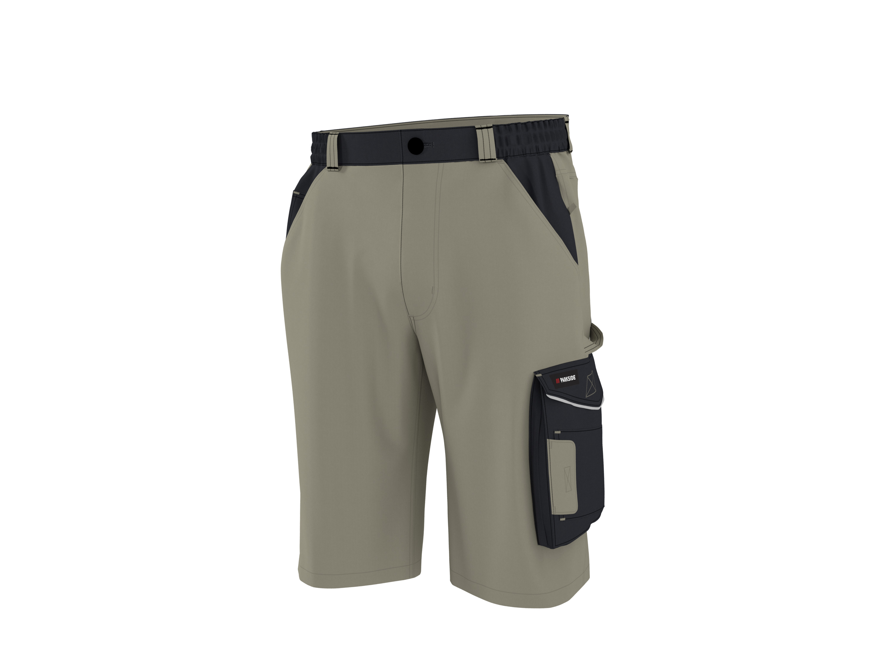 PARKSIDE® Herren Arbeitshose kurz (Beige, 58)