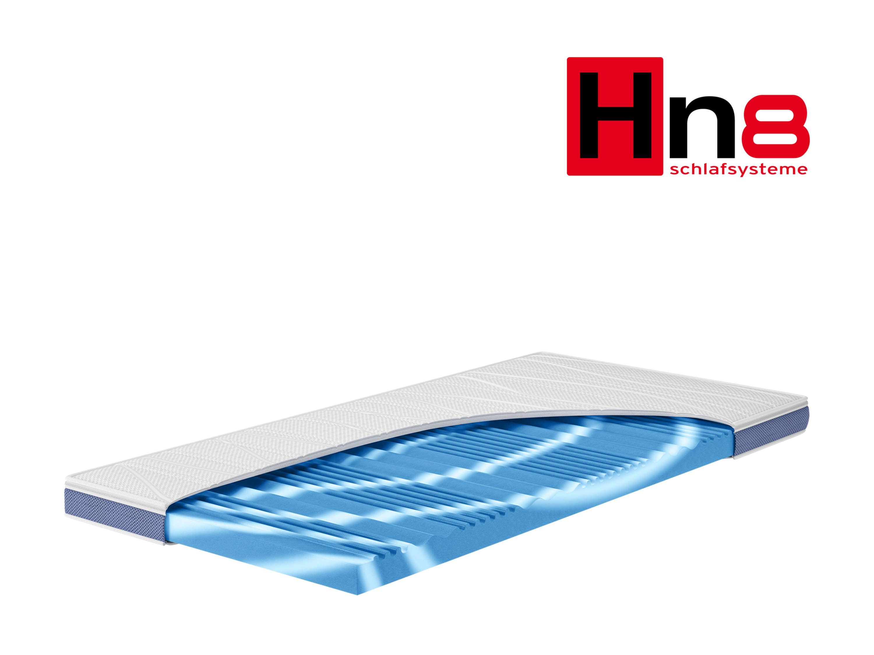 HN8 SCHLAFSYSTEME 7-Zonen Geltouch-Matratzentopper Surf 100 (H2, 200 x 200)''