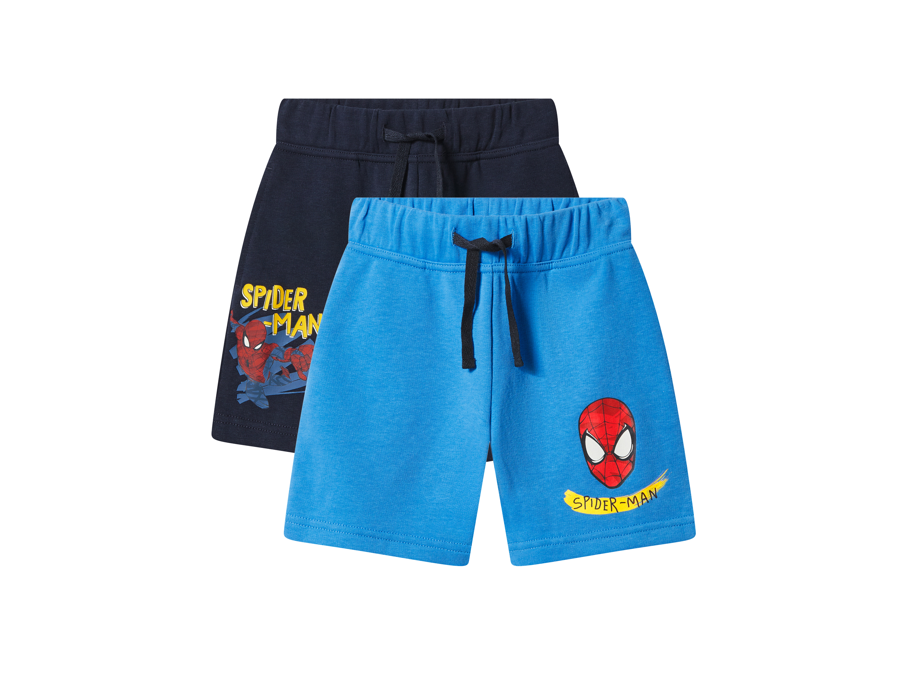 Kinder-Sweatshorts »Peppa Pig / Bluey / Spiderman / Cars«, 2 Stück (Spiderman, 110/116)