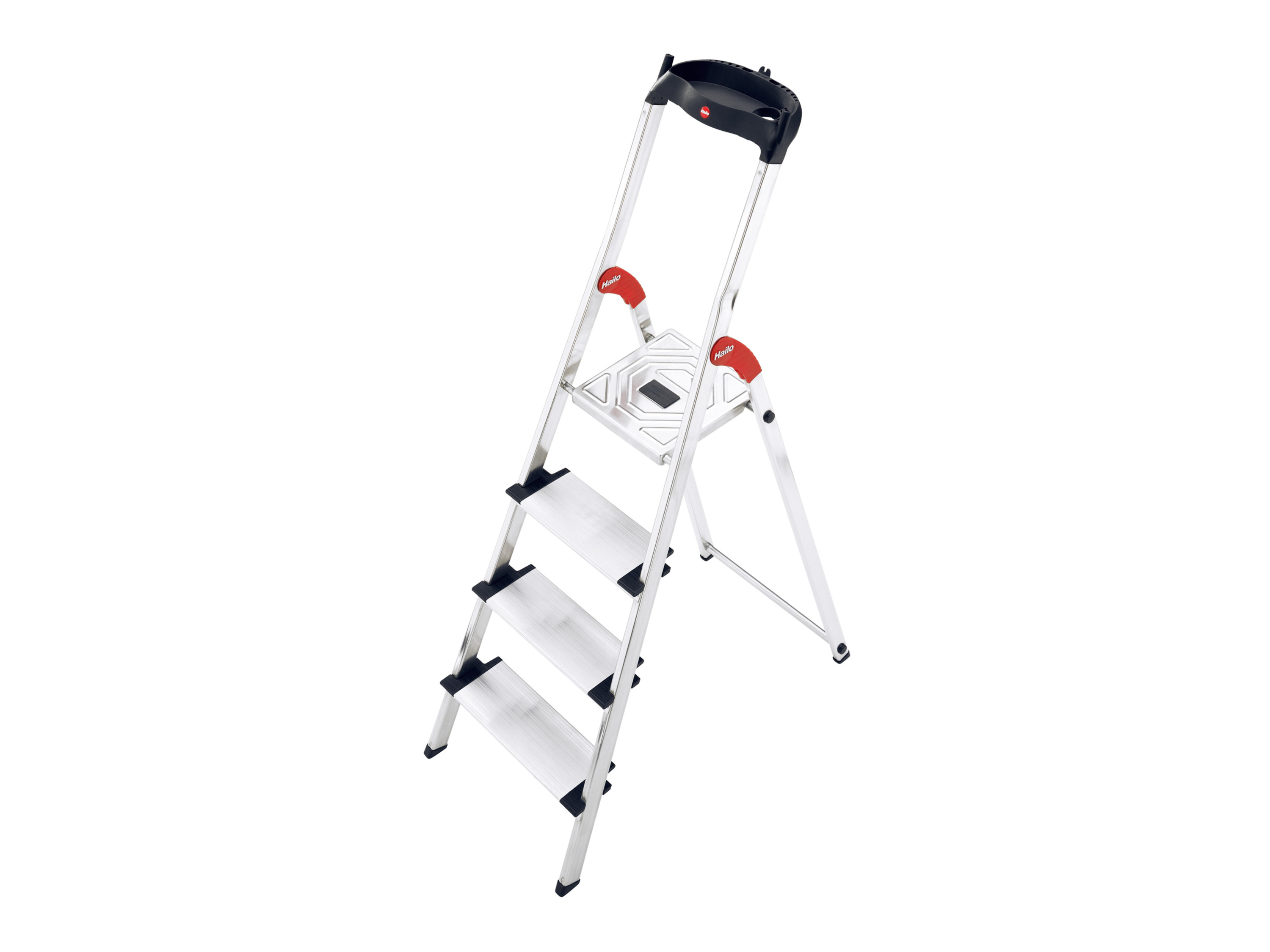 Hailo Aluminium-Leiter, mit Gartenfüßen