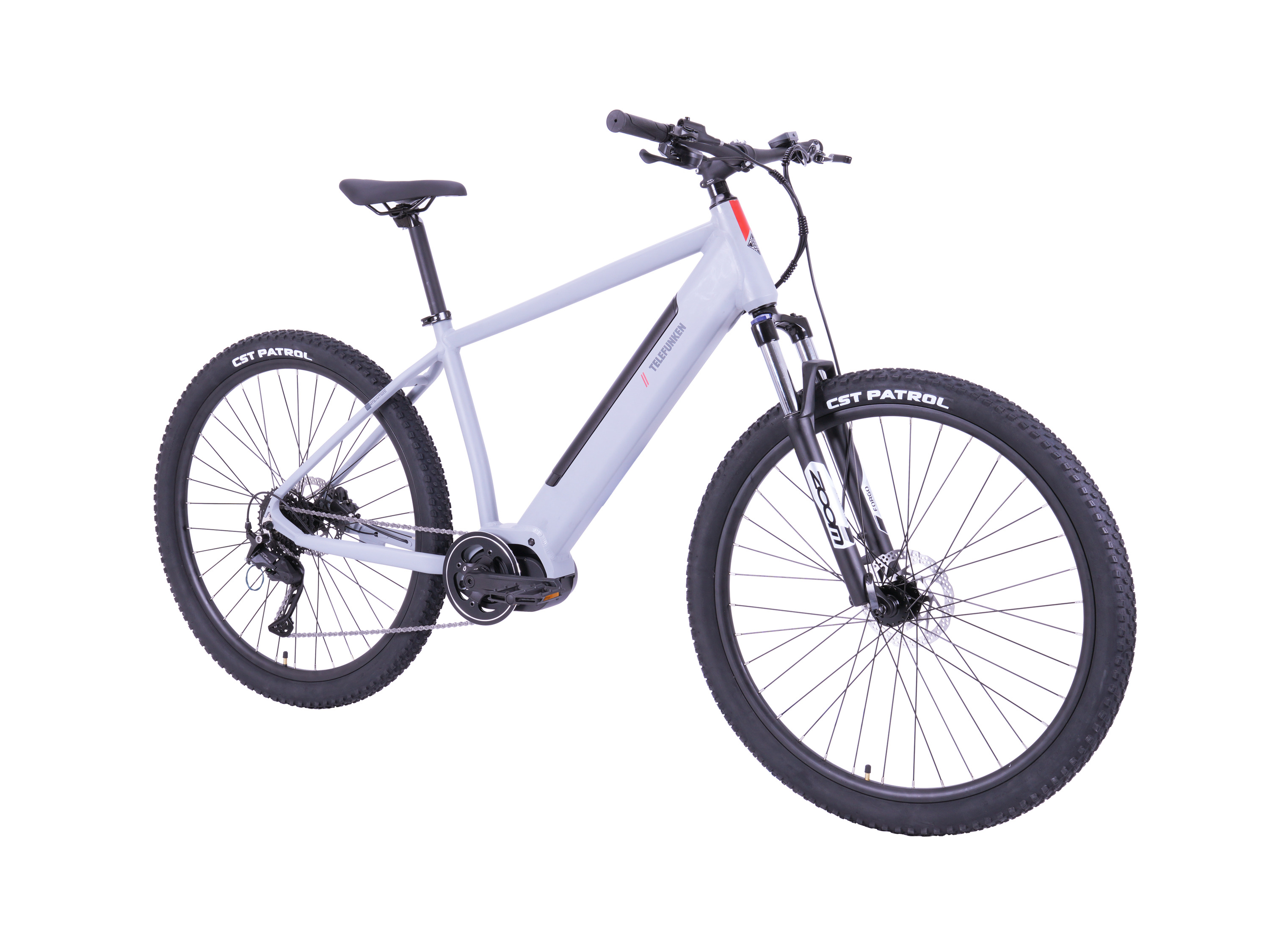 TELEFUNKEN E-Bike Mountainbike »Aufsteiger MT925«, 29 Zoll (aluminiumgrau)