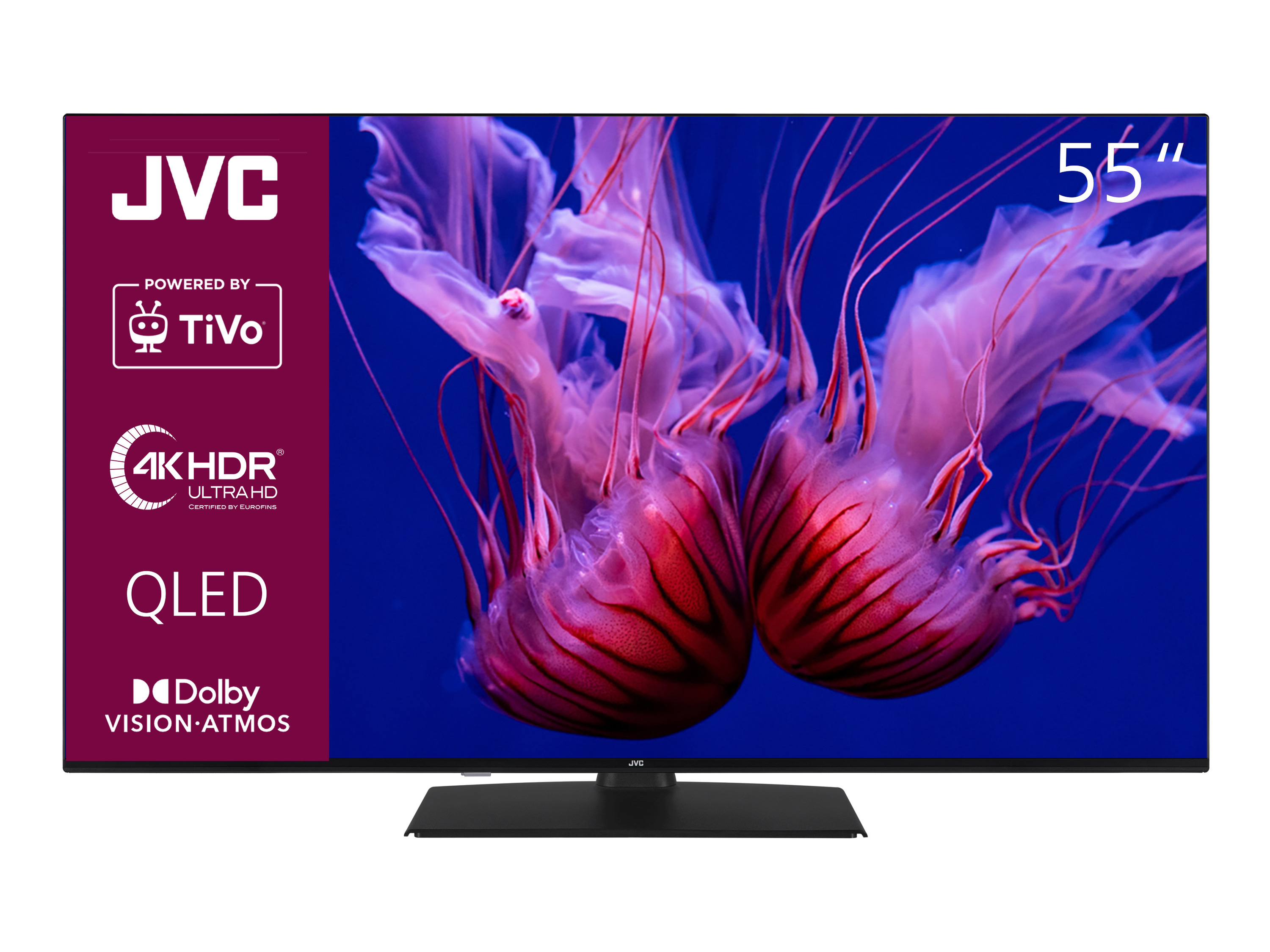 JVC Fernseher LT-VUQ3455 QLED TiVo Smart TV 4K UHD (55 Zoll)