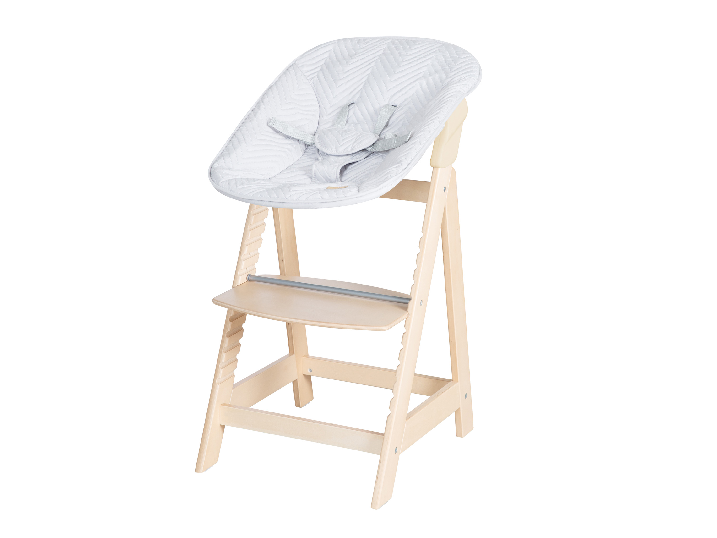 roba Hochstuhl Born Up Zick Zack ohne Verstellung des Aufsatzes, mitSitzverkleinerer (Natur)