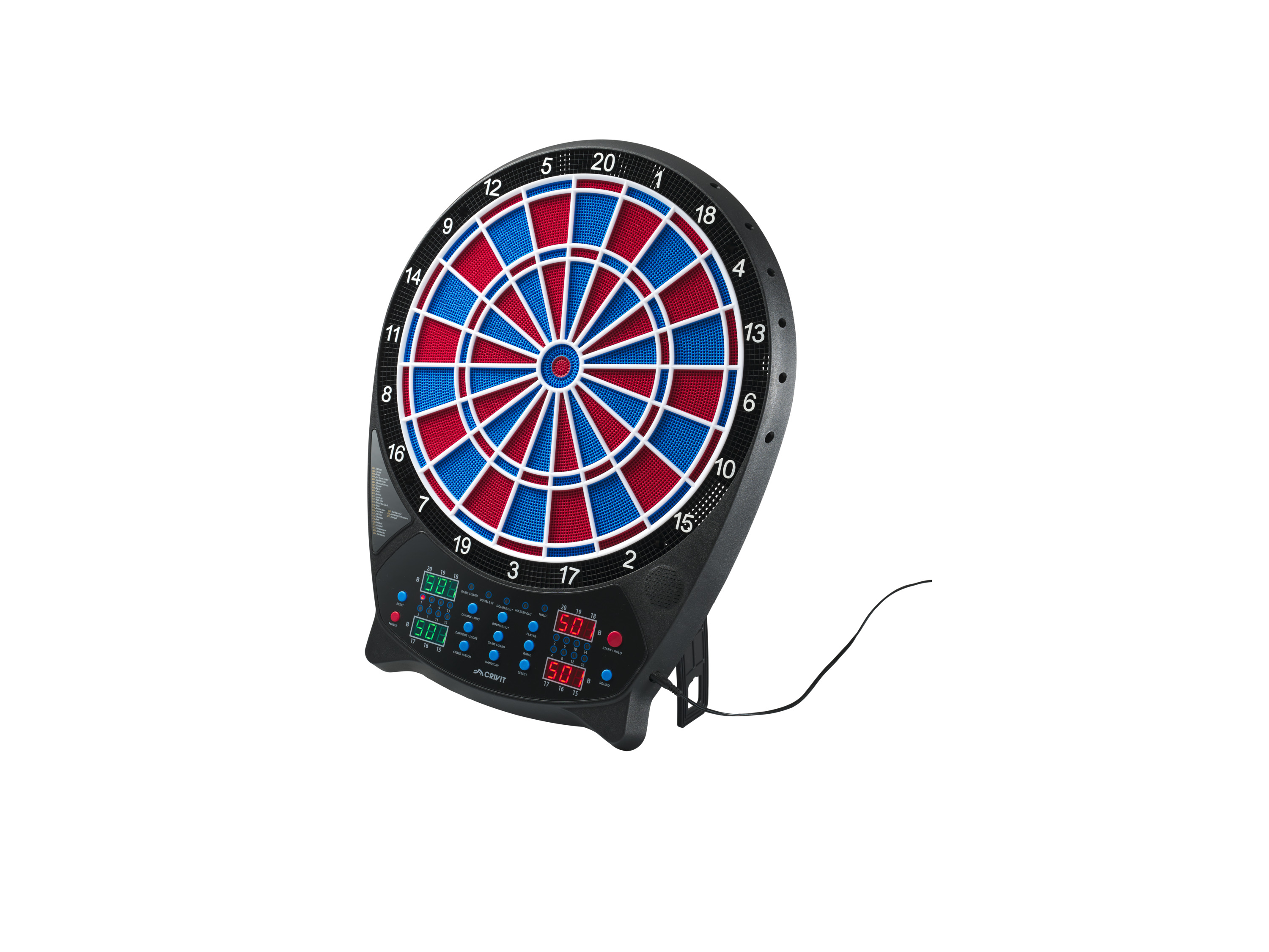 CRIVIT Elektronische Dartscheibe (blau/rot)''