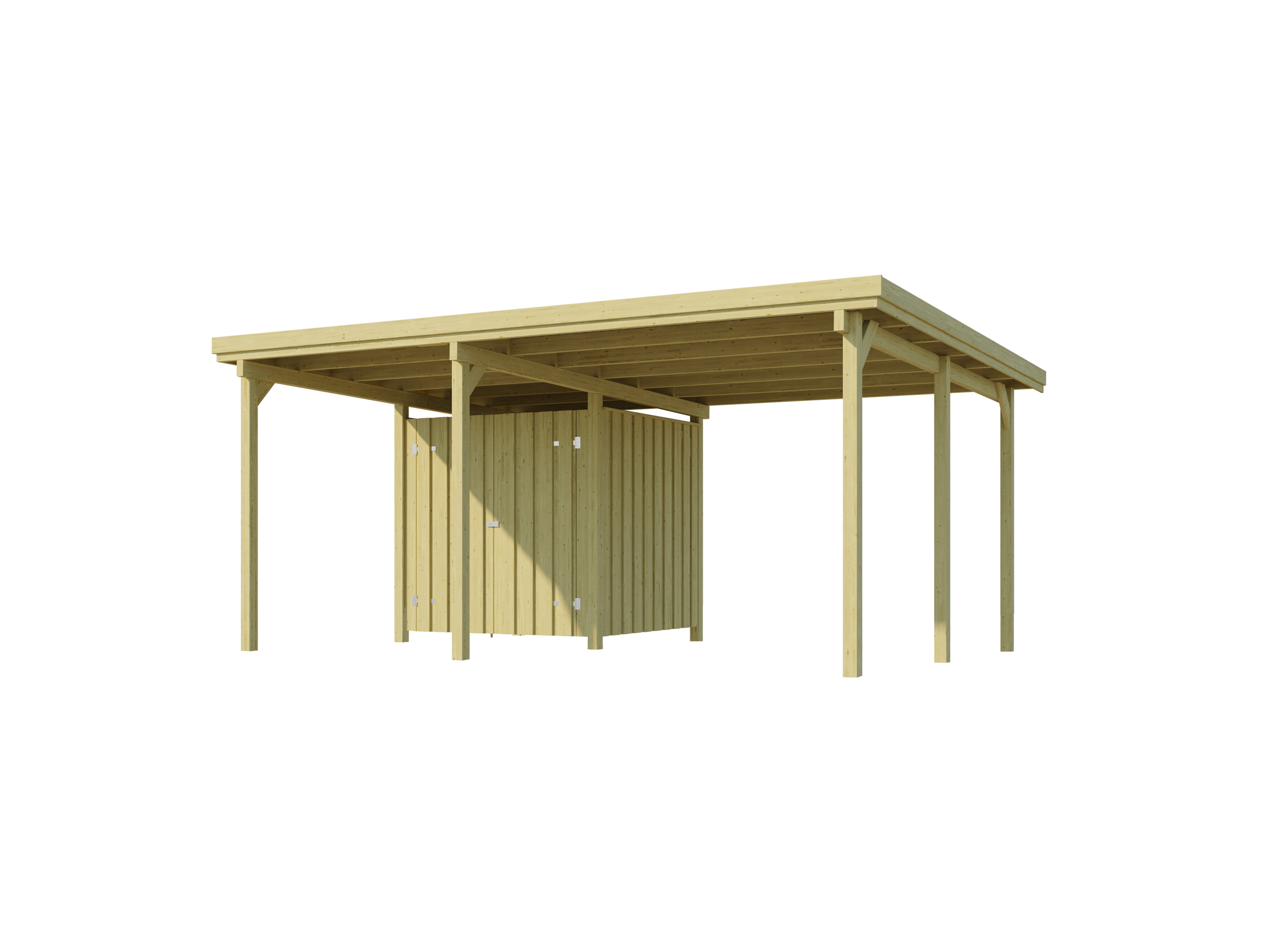 WEKA Carport »607«, mit Geräteraum''