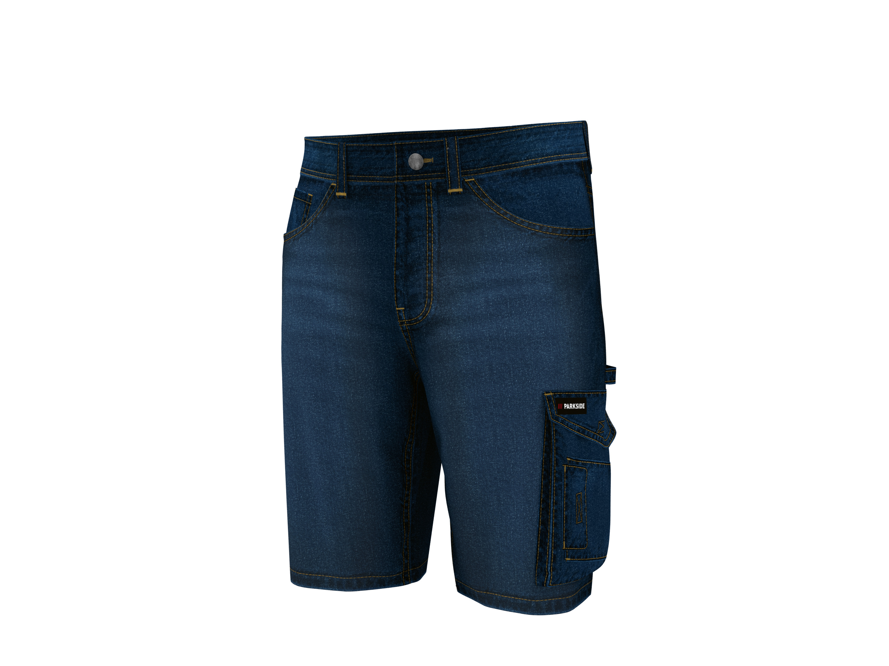 PARKSIDE® Herren Arbeitshose kurz Denim (Blau, 58)