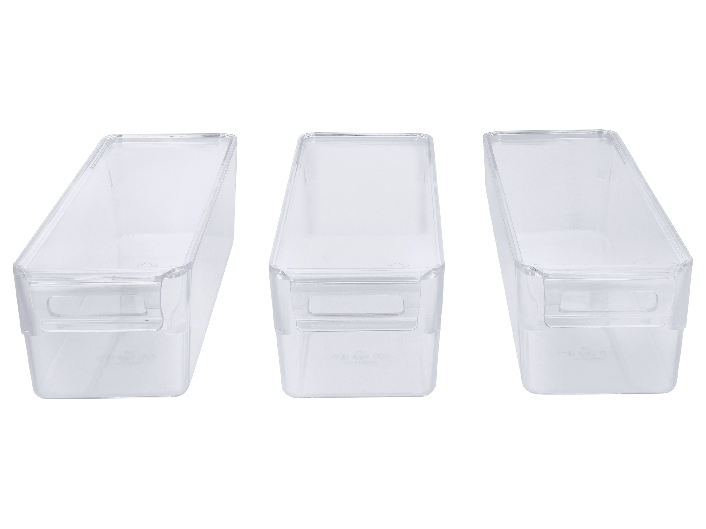 SILVERCREST® Kühlschrank-Organizer mit Deckel, 3er Set, 2 L