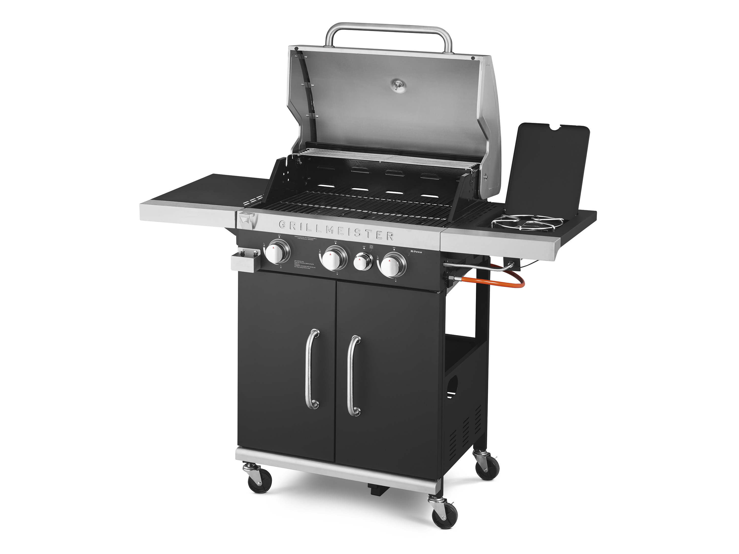 GRILLMEISTER 3-flammiger Gasgrill, mit 4 Garzonen''