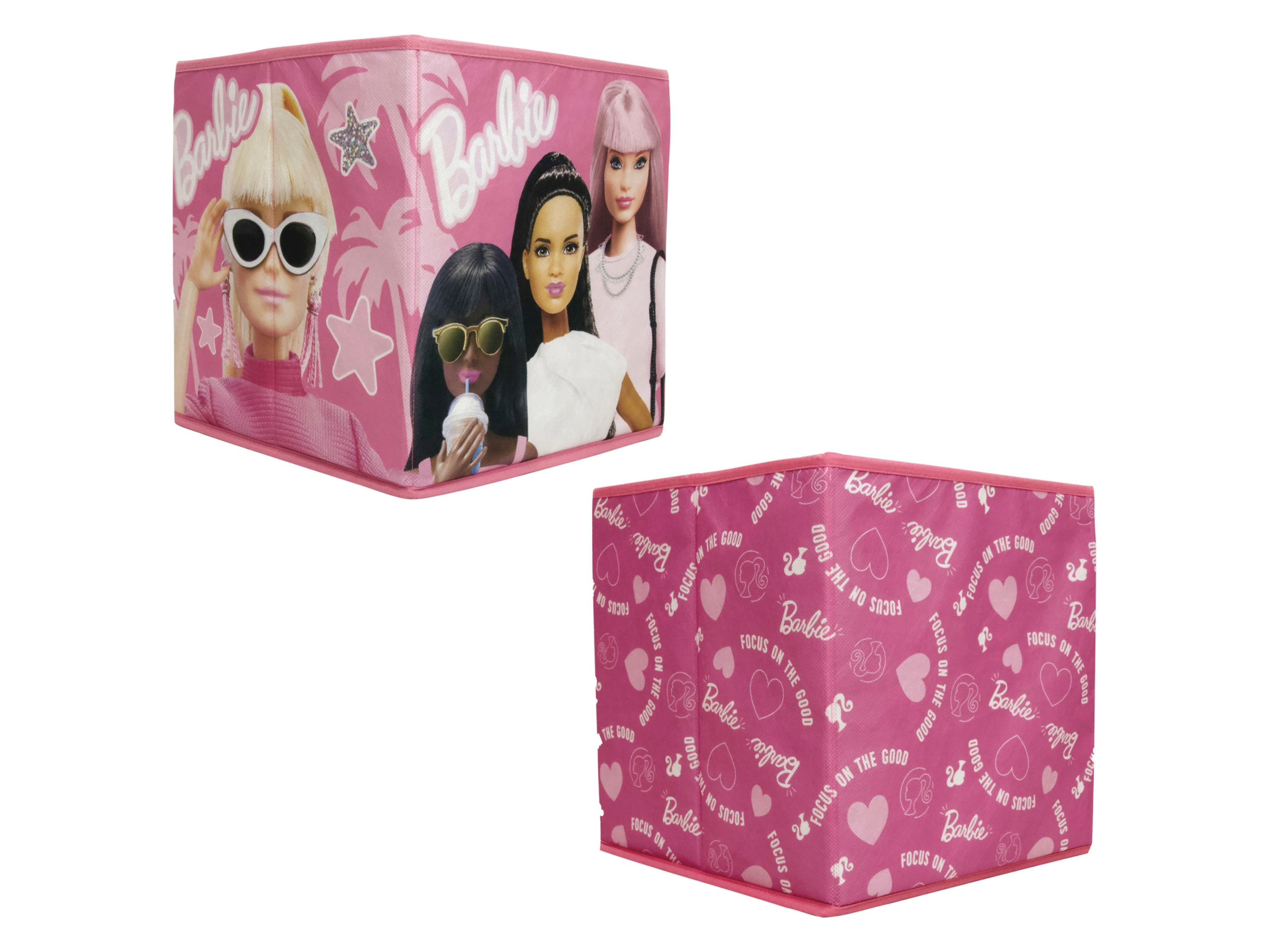 Barbie Storage Boxen 2er 30x30x30 cm (Pink)''