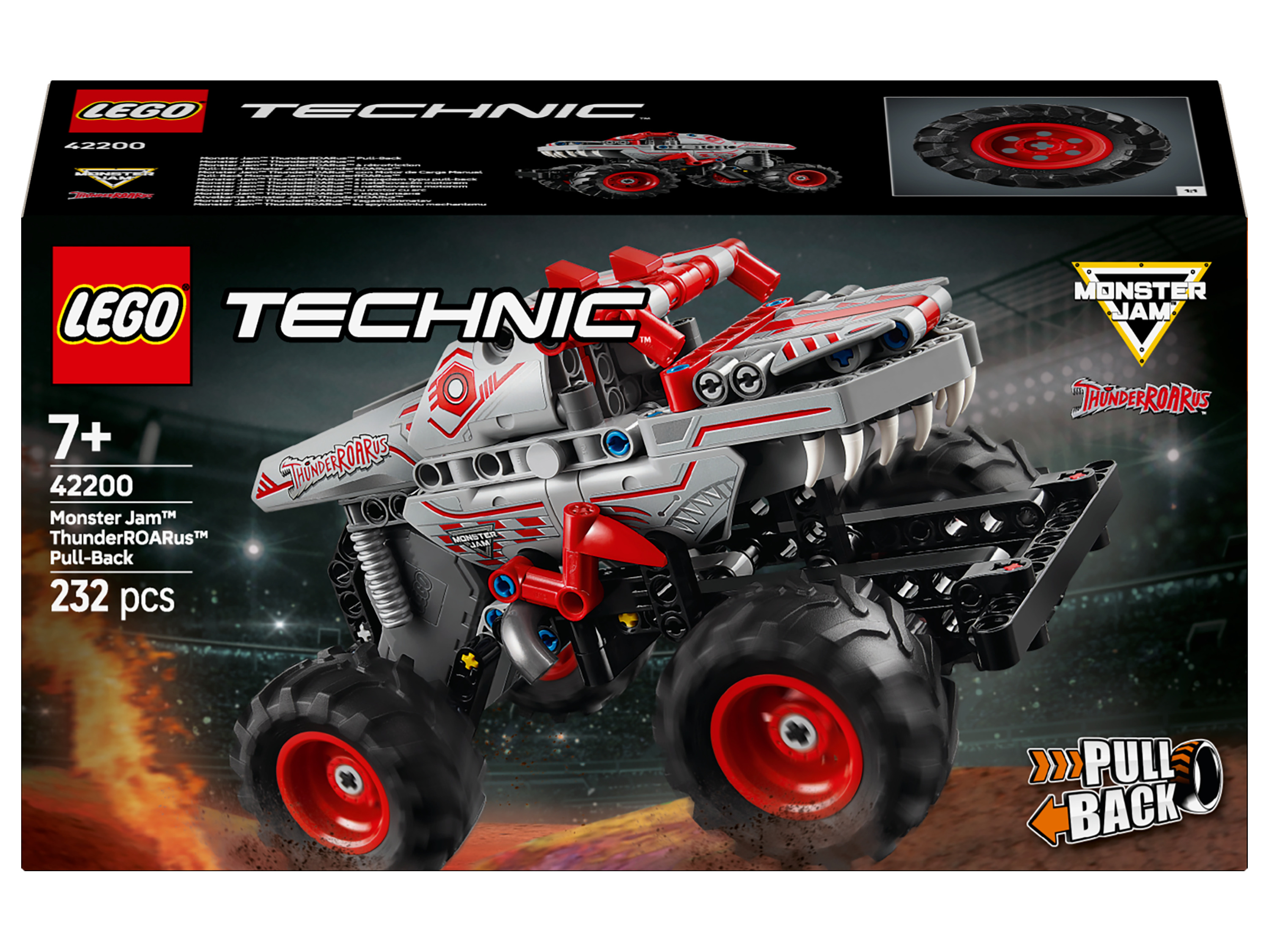 LEGO® TECHNIC 42200 Monster Jam™ ThunderROARus™ Pull-Back