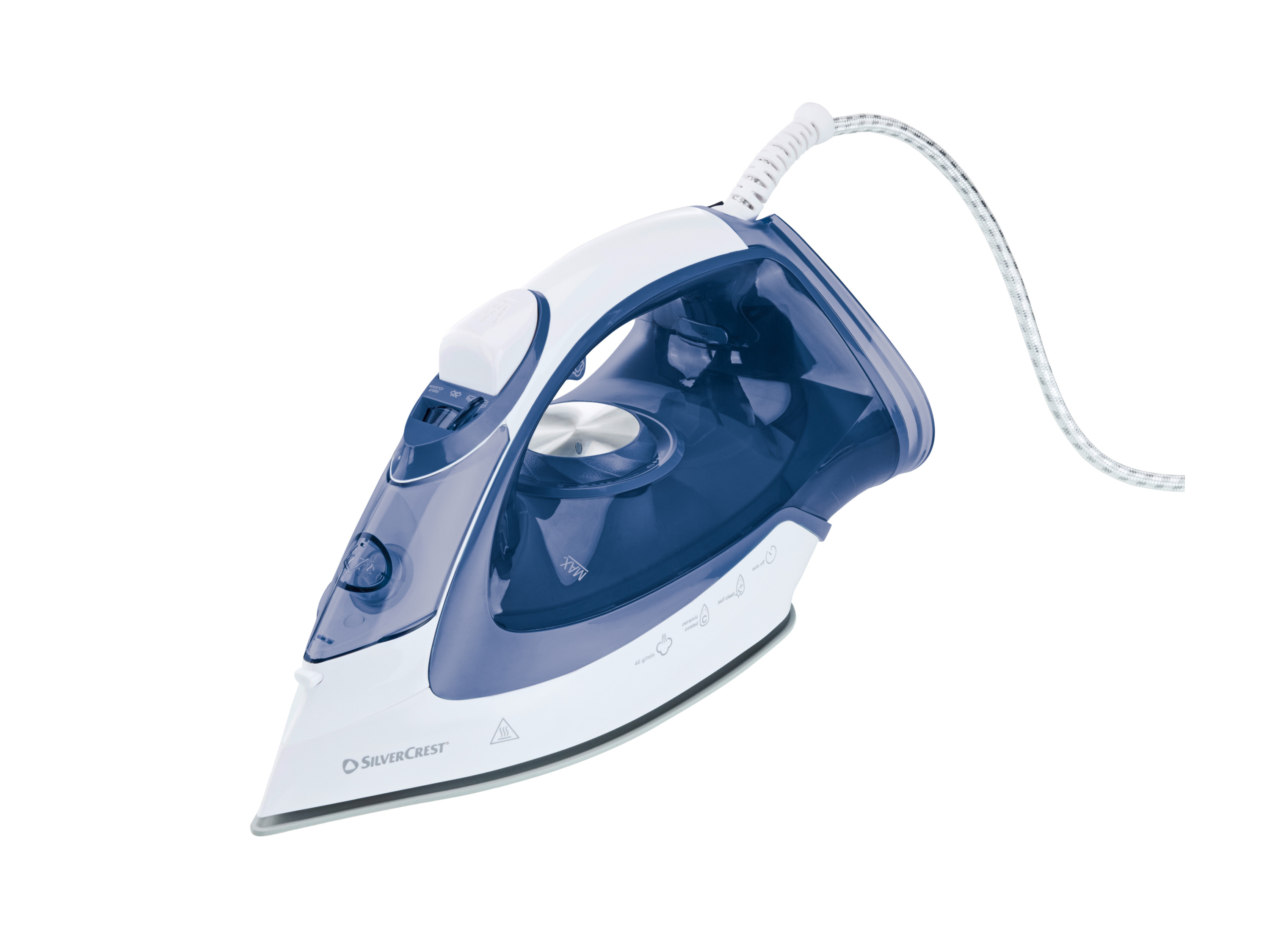 SILVERCREST® Premium-Dampfbügeleisen (Blau)''