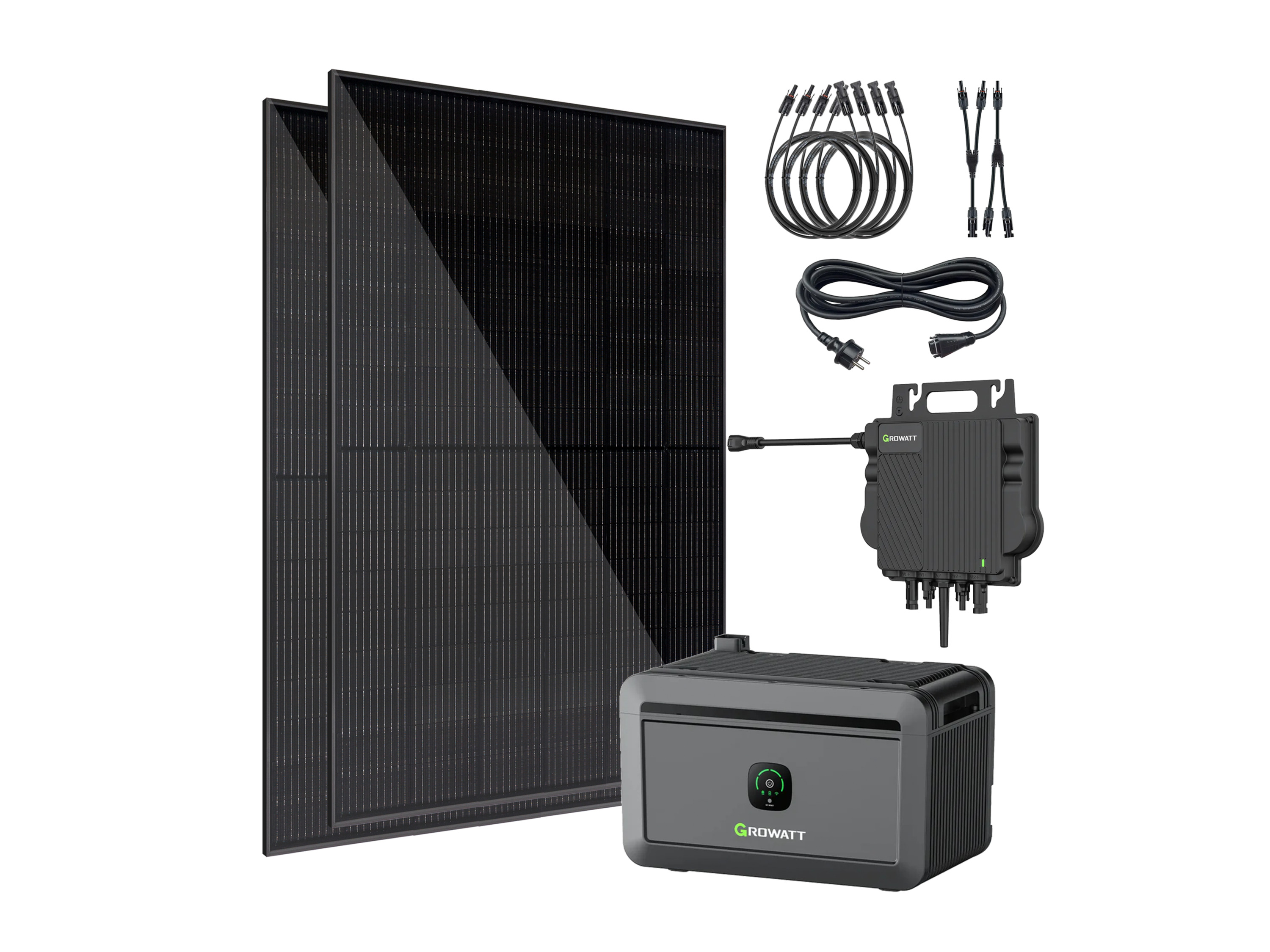 VALE Balkonkraftwerk GROWATT, 860 W / 800 W - 2.048 Wh Balkonkraftwerk