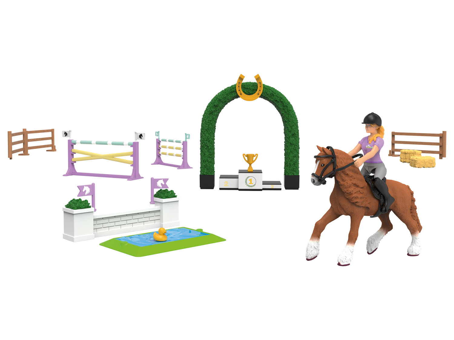 Playtive Animal Adventures Figuren Set M (Reiterhof - Turnier)''