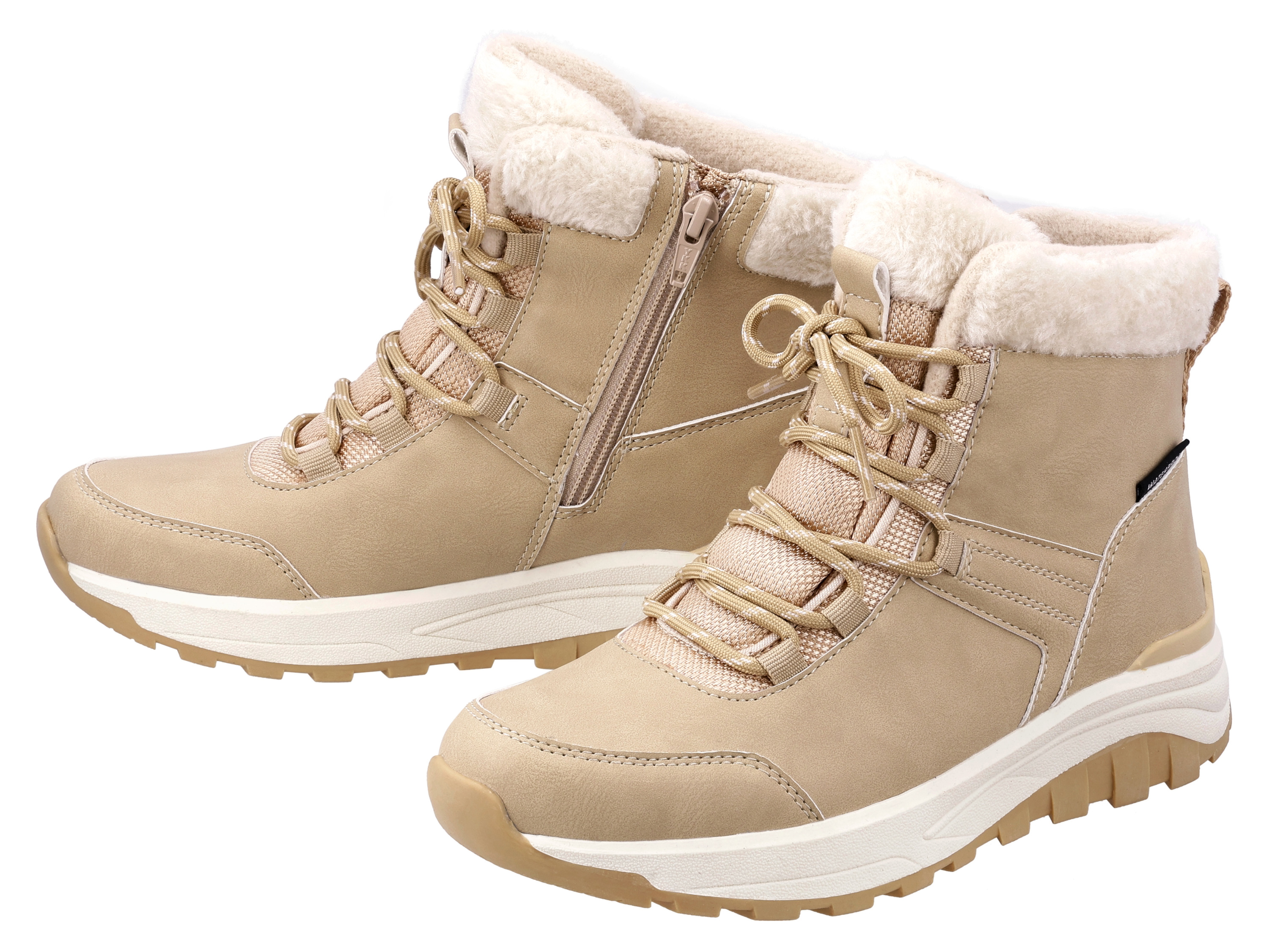 ESMARA® Damen Winterstiefel (Beige, 38)