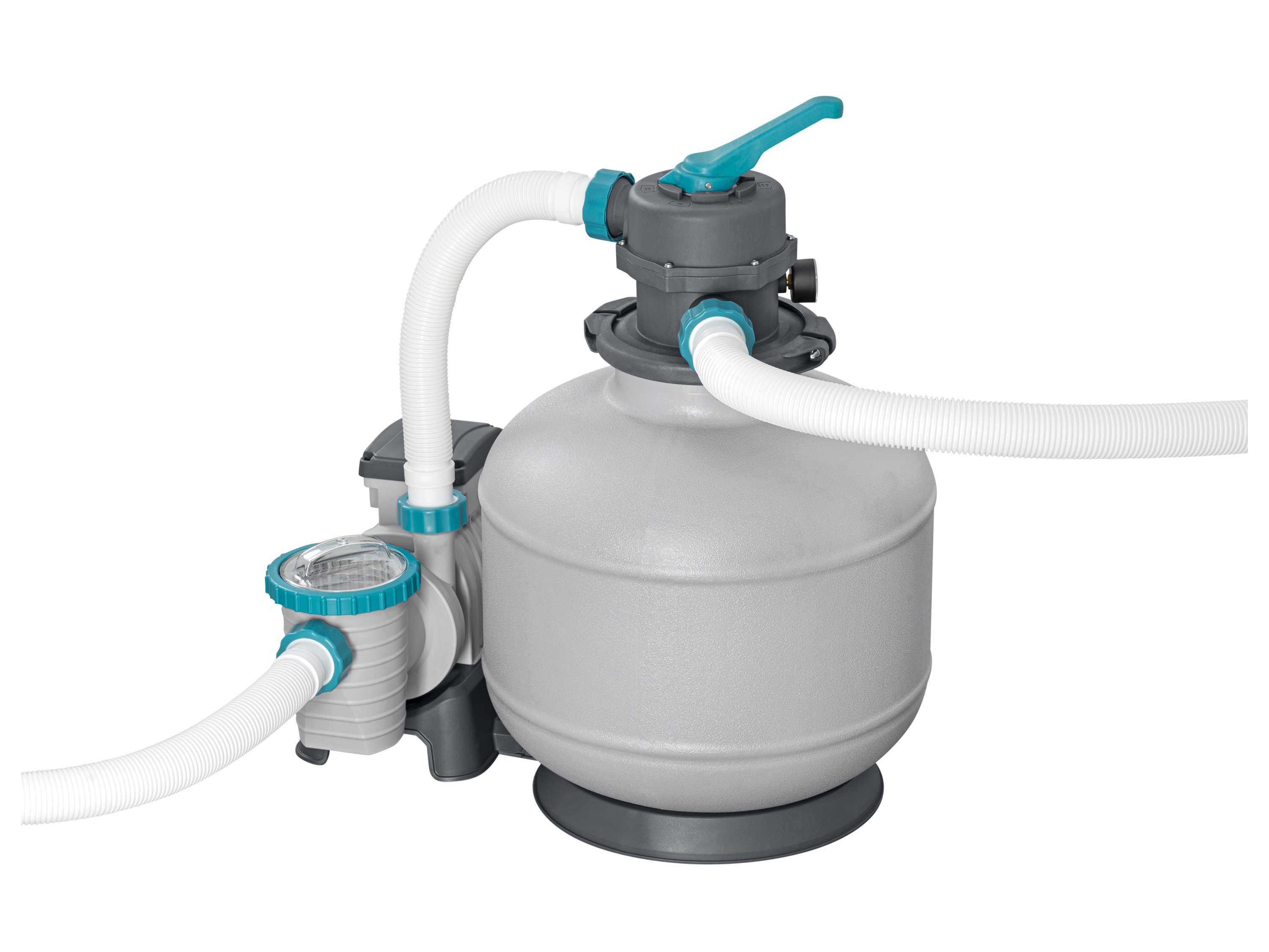 Bestway Sandfilteranlage mit Zeitschaltuhr 8.327 l/h, 280 W Grau