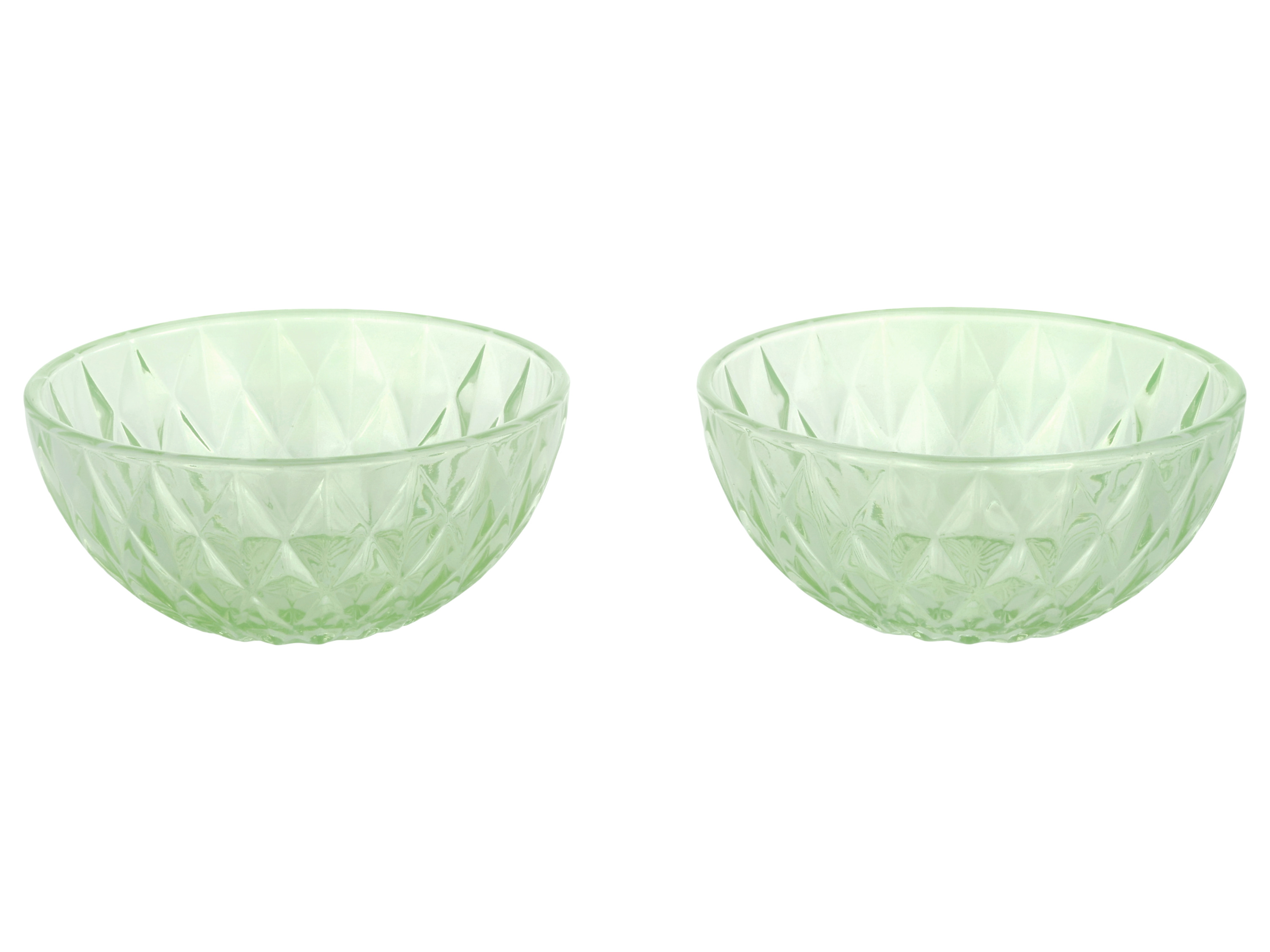 SILVERCREST® Glas-Eisbecher-Set / Glas-Eisschalen-Set (Schälchen/mint)