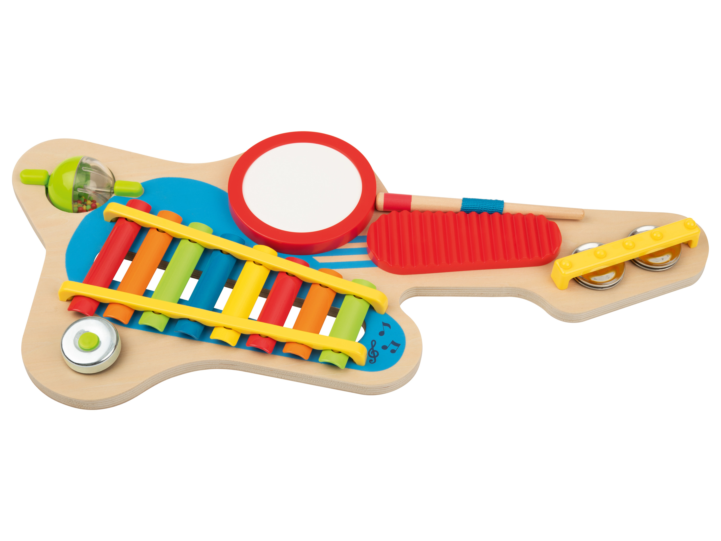 lupilu® Musikinstrument 6-in-1 / Xylophon-Piano / Trommeltisch (Musikinstrument 6-in-1)