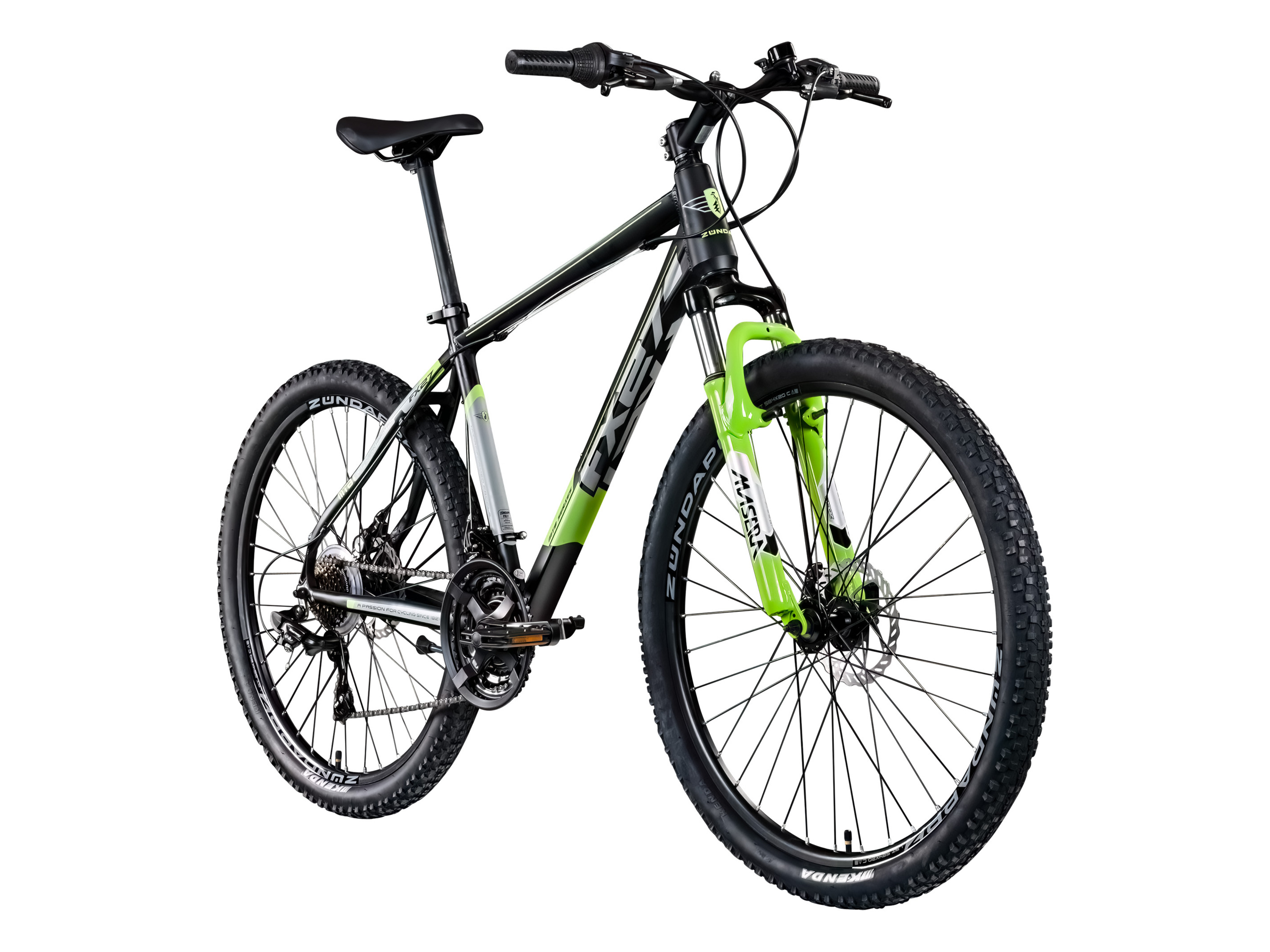 ZÜNDAPP Mountainbike »FX27«, 27,5 Zoll (Schwarz/Grün)