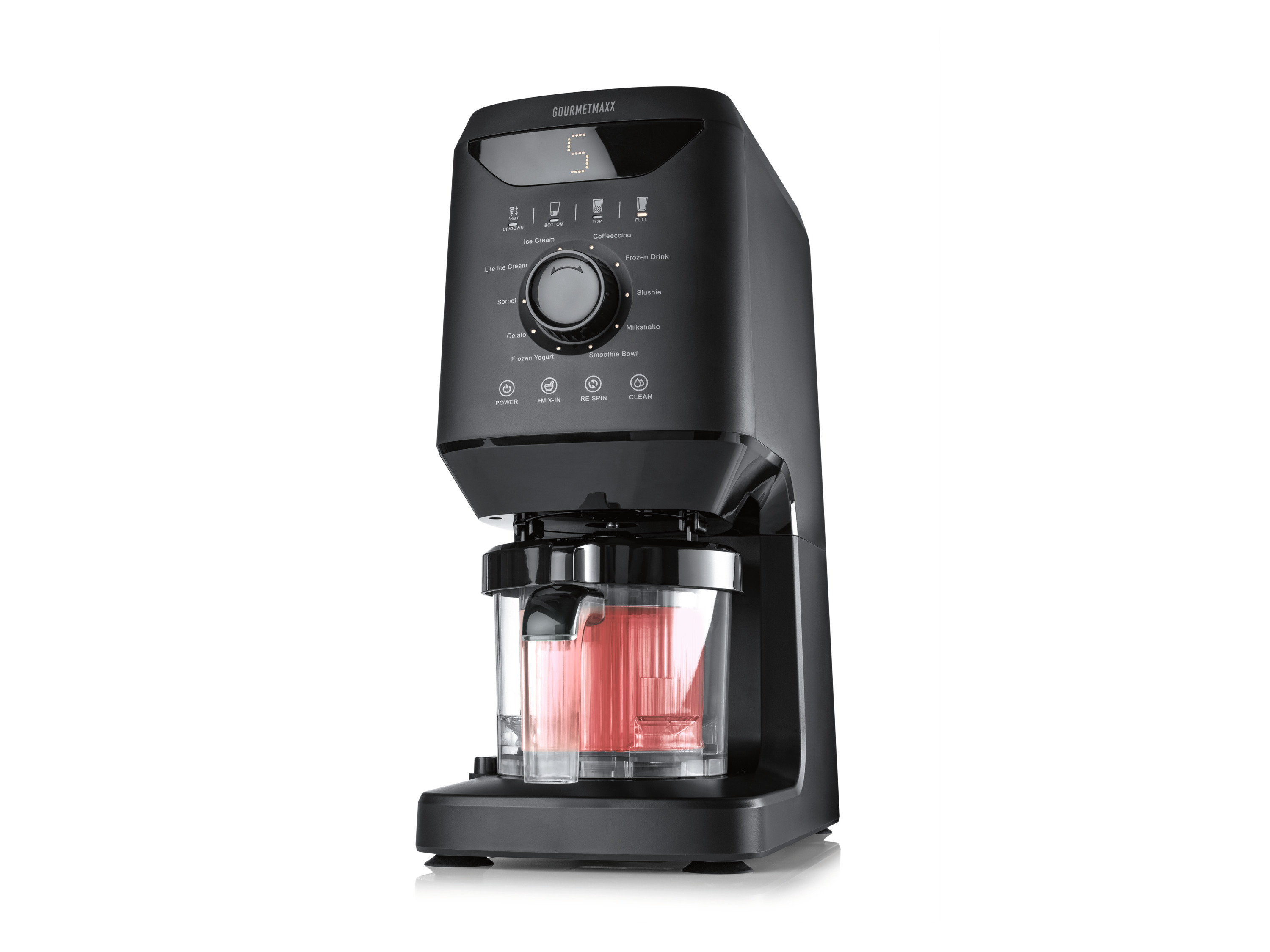 GOURMETmaxx Eismaschine 800W schwarz 2x 500ml